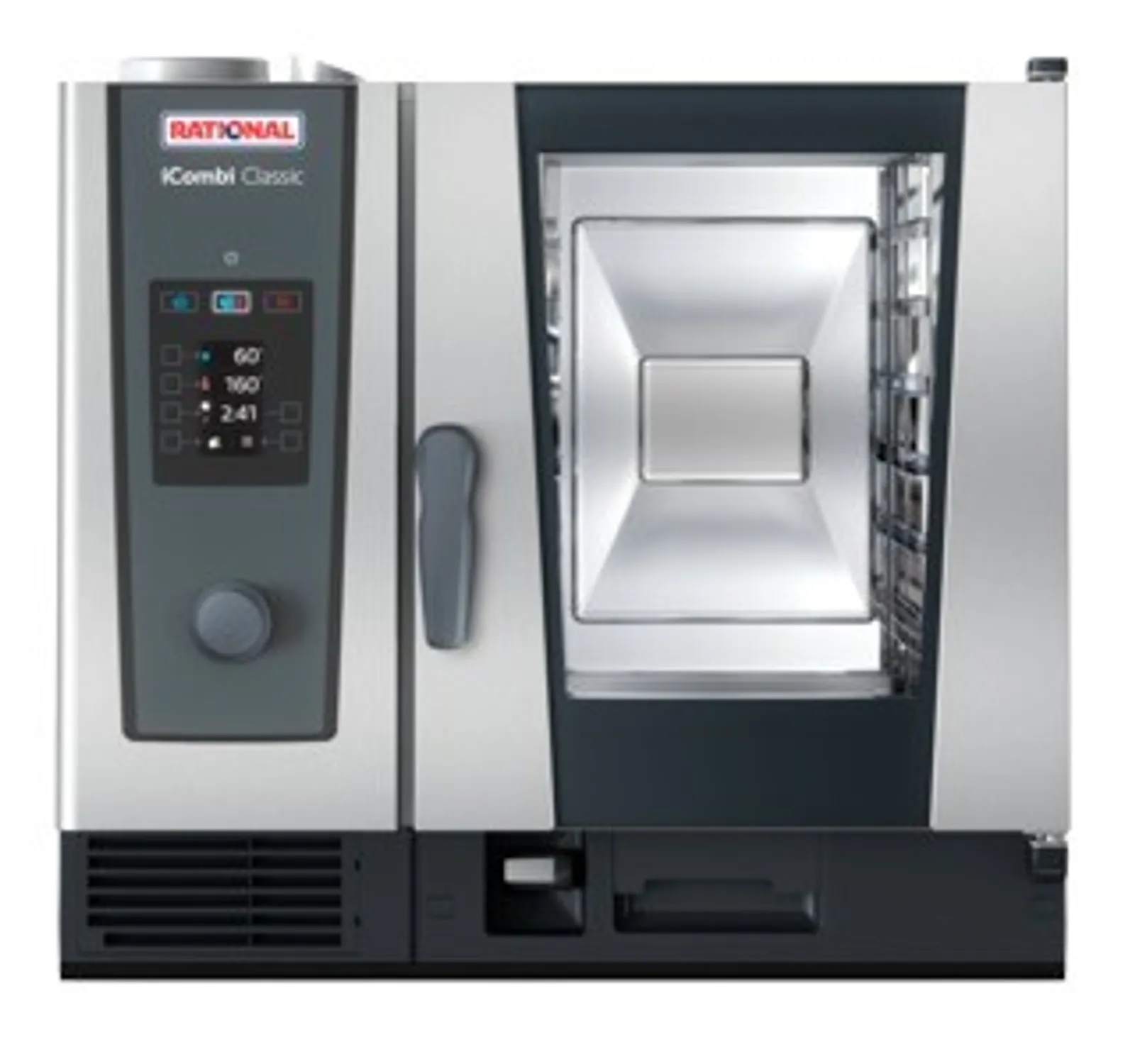 Rational Duo iCombi Classic 6-1/1 GN Electric Combi Oven on 10-1/1 GN Electric Combi Oven