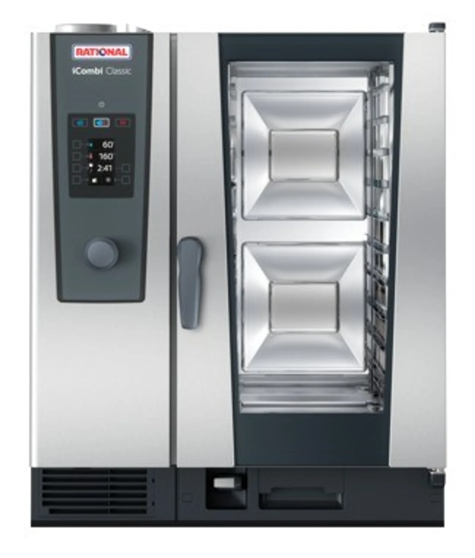 Rational Duo iCombi Classic 6-1/1 GN Electric Combi Oven on 10-1/1 GN Electric Combi Oven