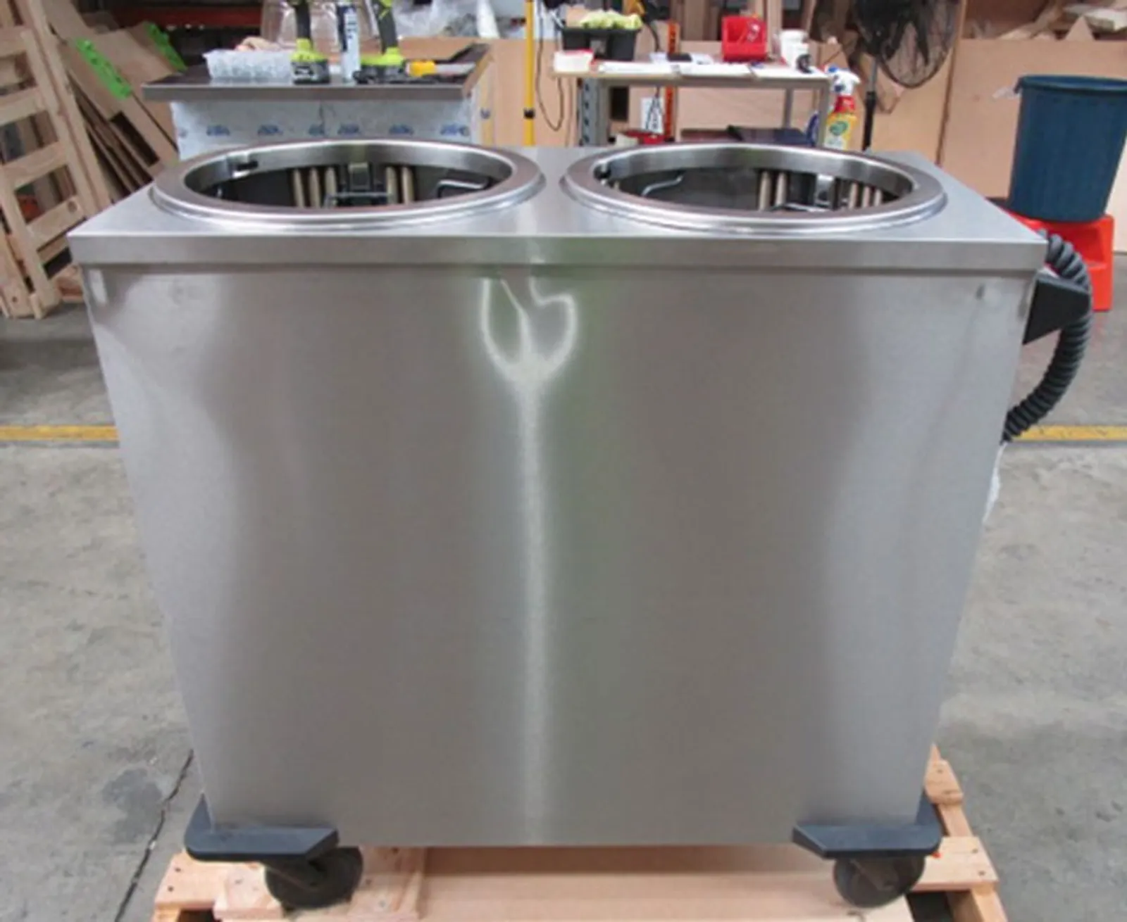 Rieber RRV-H2-190-320 - 55kgs Mobile Tubular Dispenser (Round) - Static Heating - Clearance