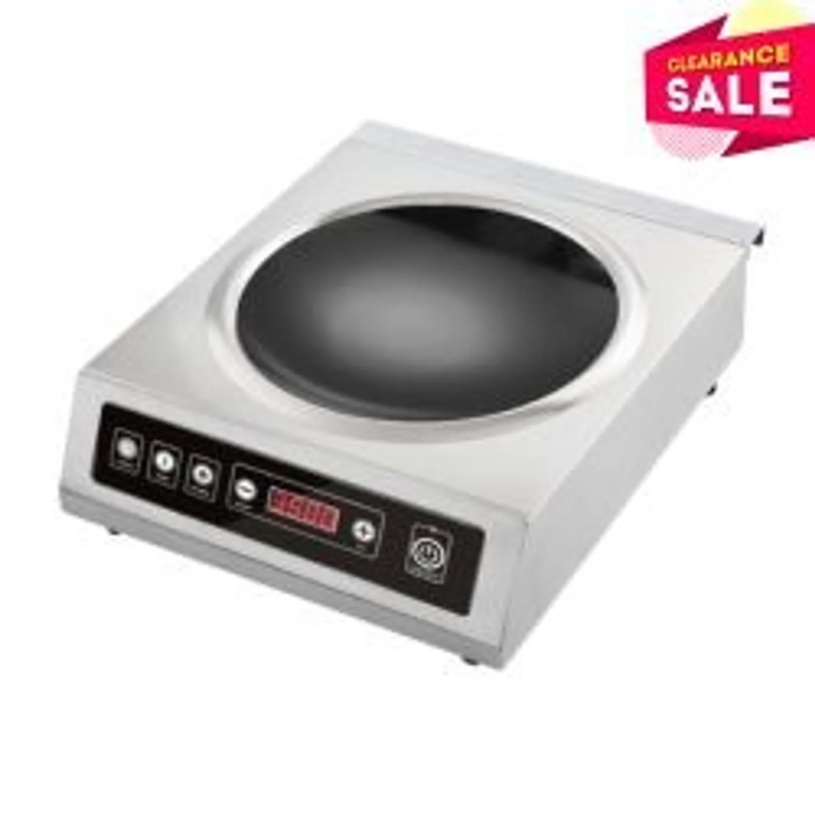 Benchstar IW350 - Stainless Steel Induction Wok w/ LED Display - Clearance