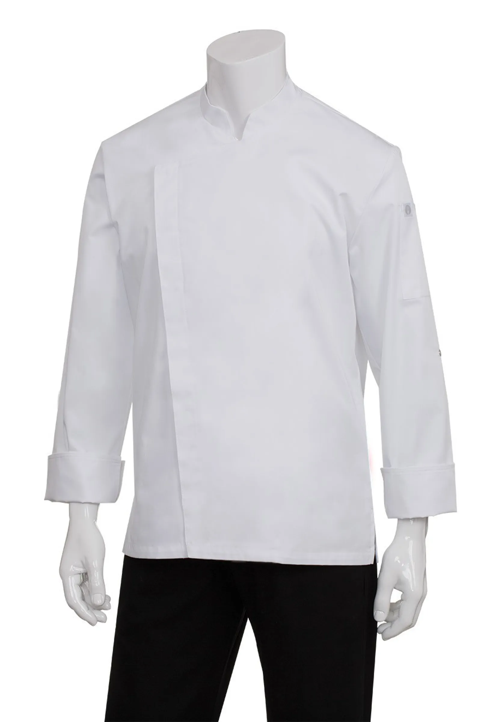 Chef Works BCMC010-WHT Lansing Mens White Chef Jacket