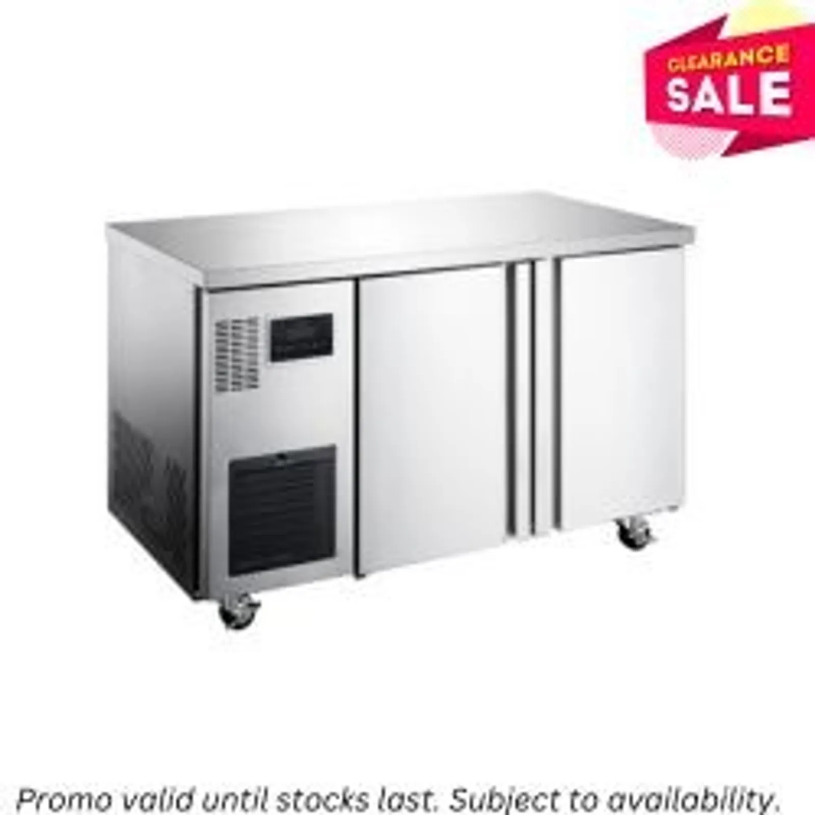 Williams HTU2SS Topaz - 2 Solid Door Undercounter Fridge - Aged Stock (2)