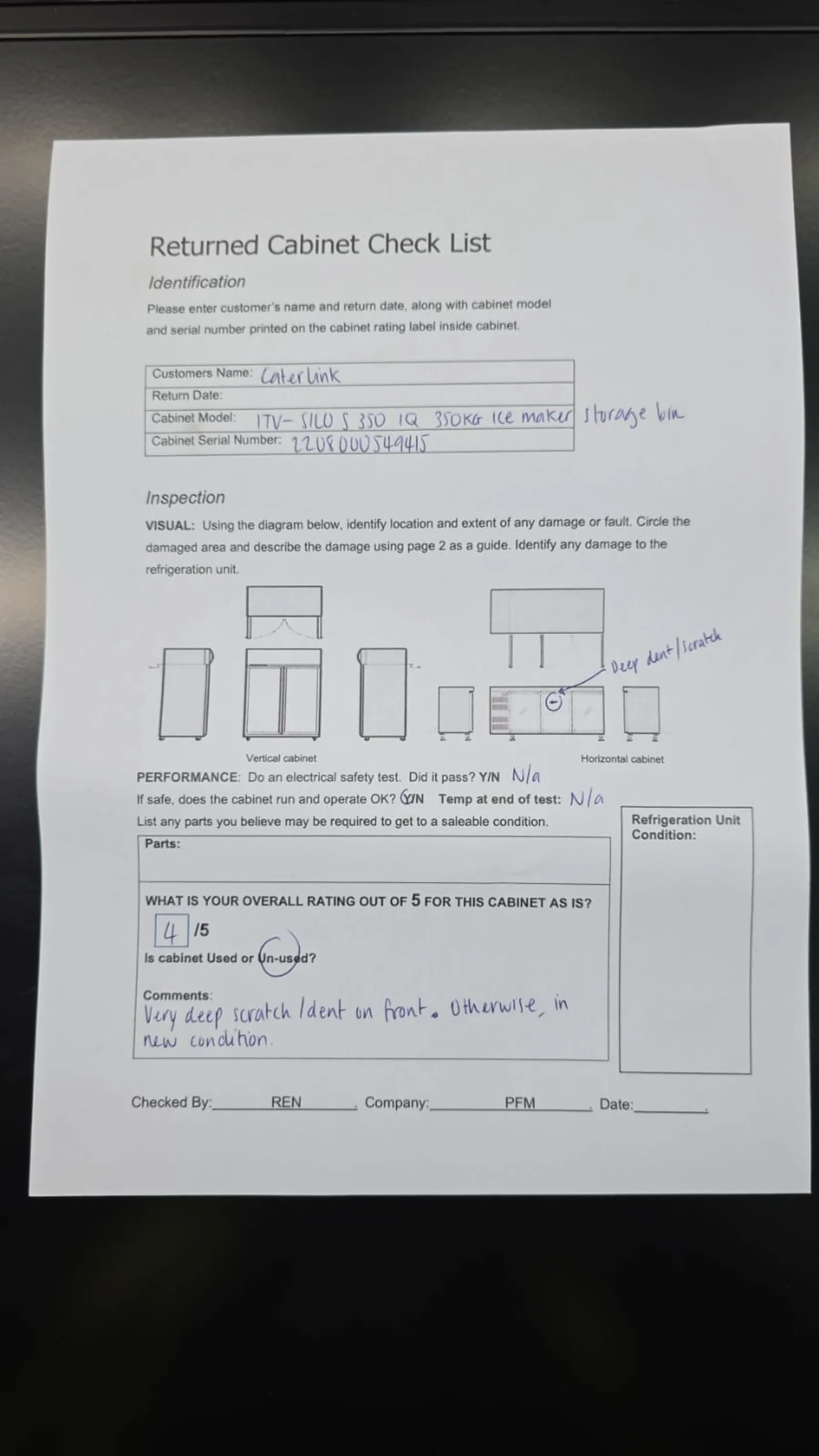 SKOPE ITV SILO S350 - Ice Cube Storage Bin 340kg - Clearance