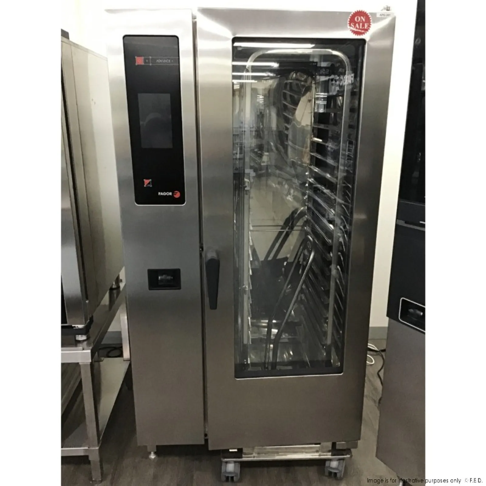 Fagor APG-201 - Advanced Plus Gas 20 Trays Touch Screen Control Combi Oven with Cleaning System - 2NDs