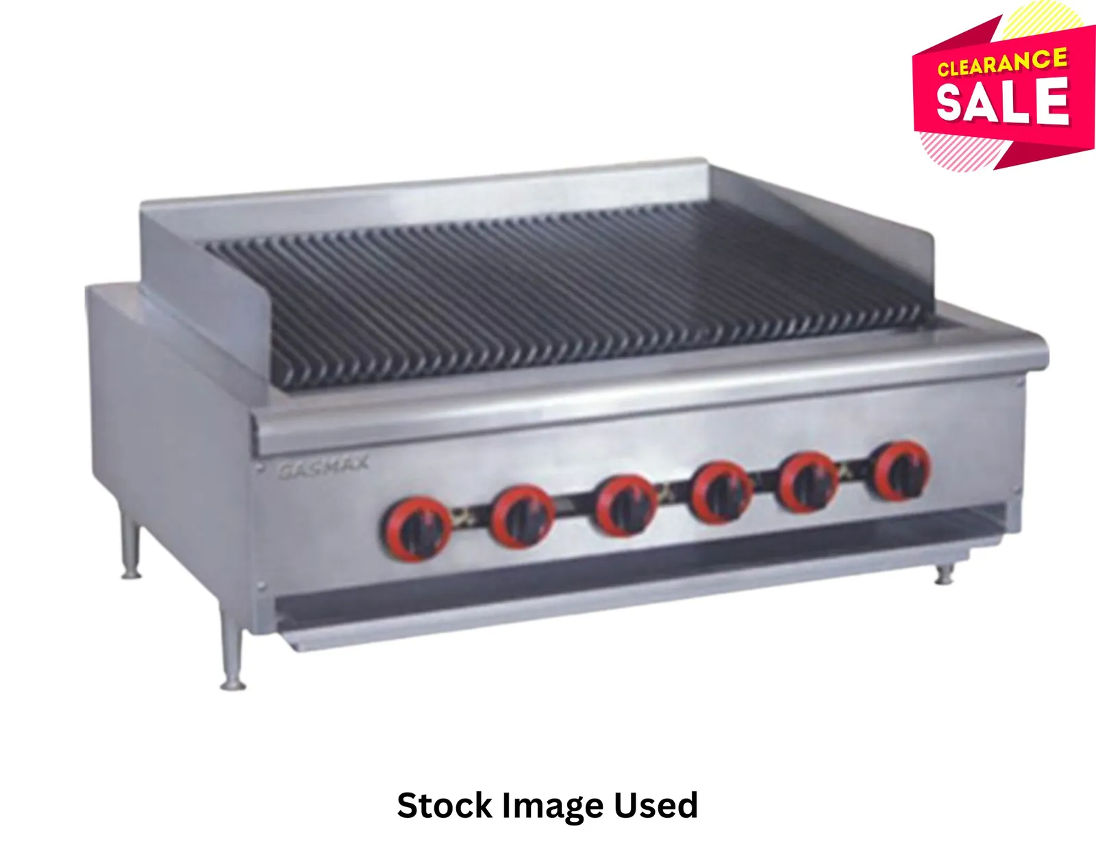 Gasmax QR-36E - Natural Gas 6 Burner Char Grill Top - 2NDs