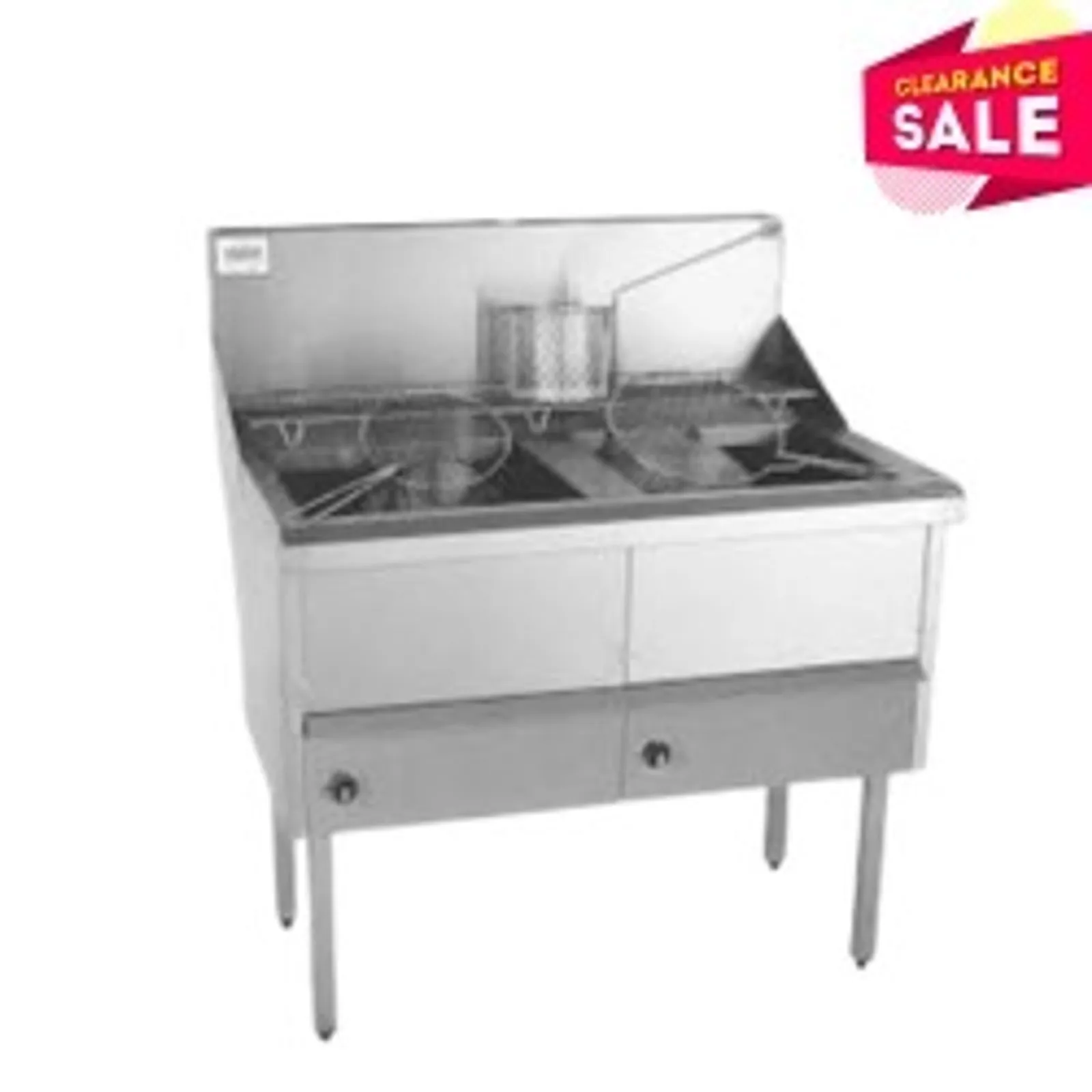 Complete WFS-2/18 - Gas Fish and Chips Fryer - 2NDs