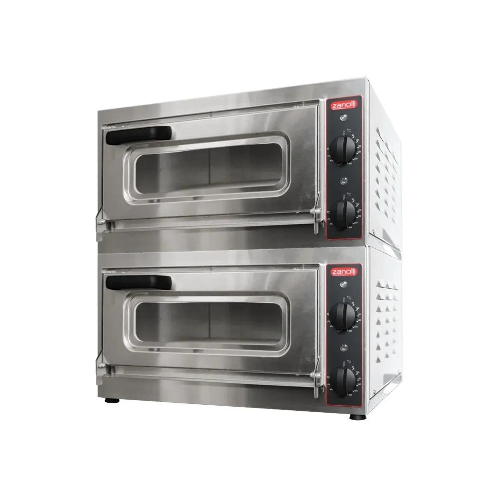 Zanolli Vulcano 4PC0603 - 40+40 Electric Countertop Double Deck Pizza Oven
