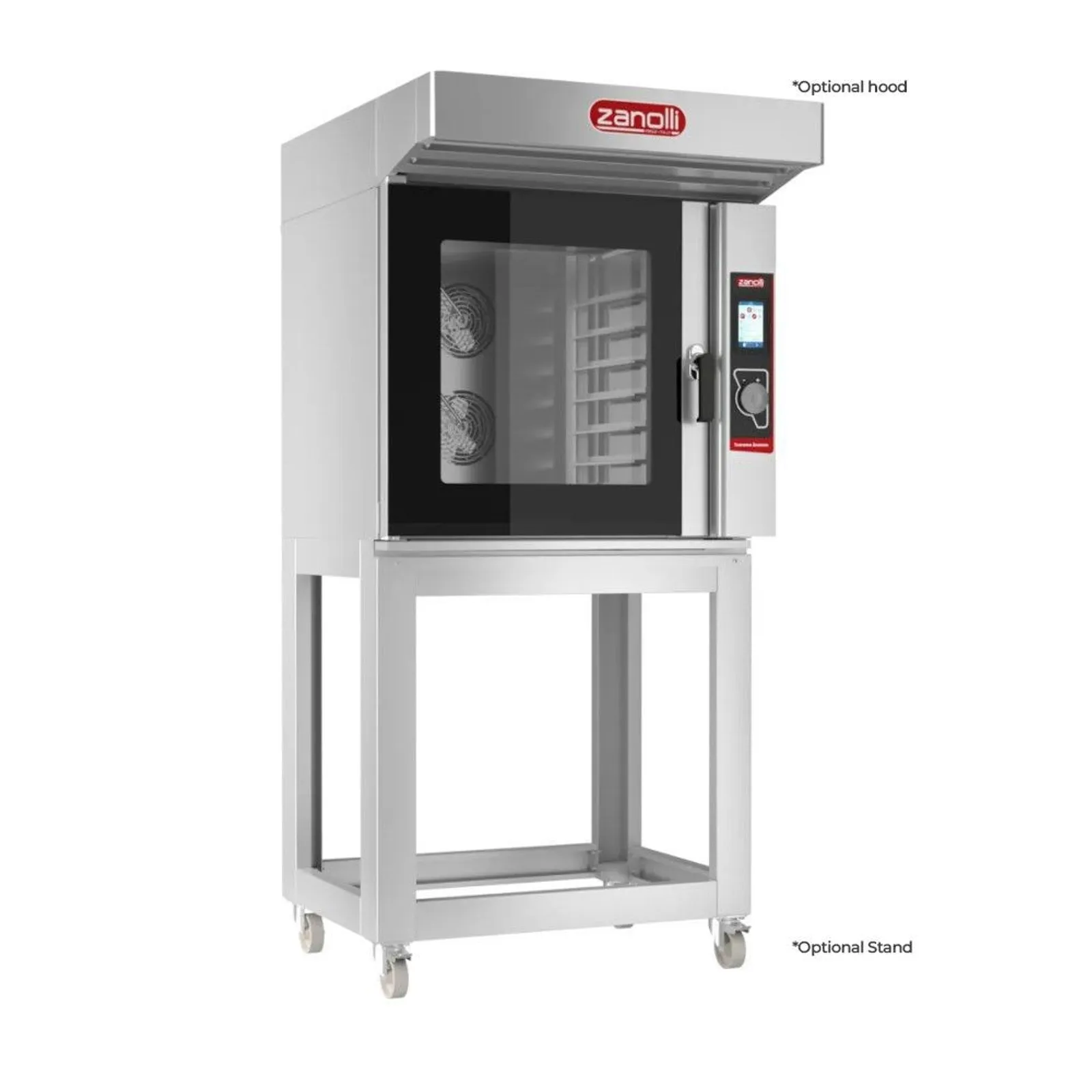 Zanolli Anemos 5FC0403-1 - 6E/MC TOUCH Professional Convection Oven with Advanced Touch Controls – 6 Trays (400 x 600) Capacity