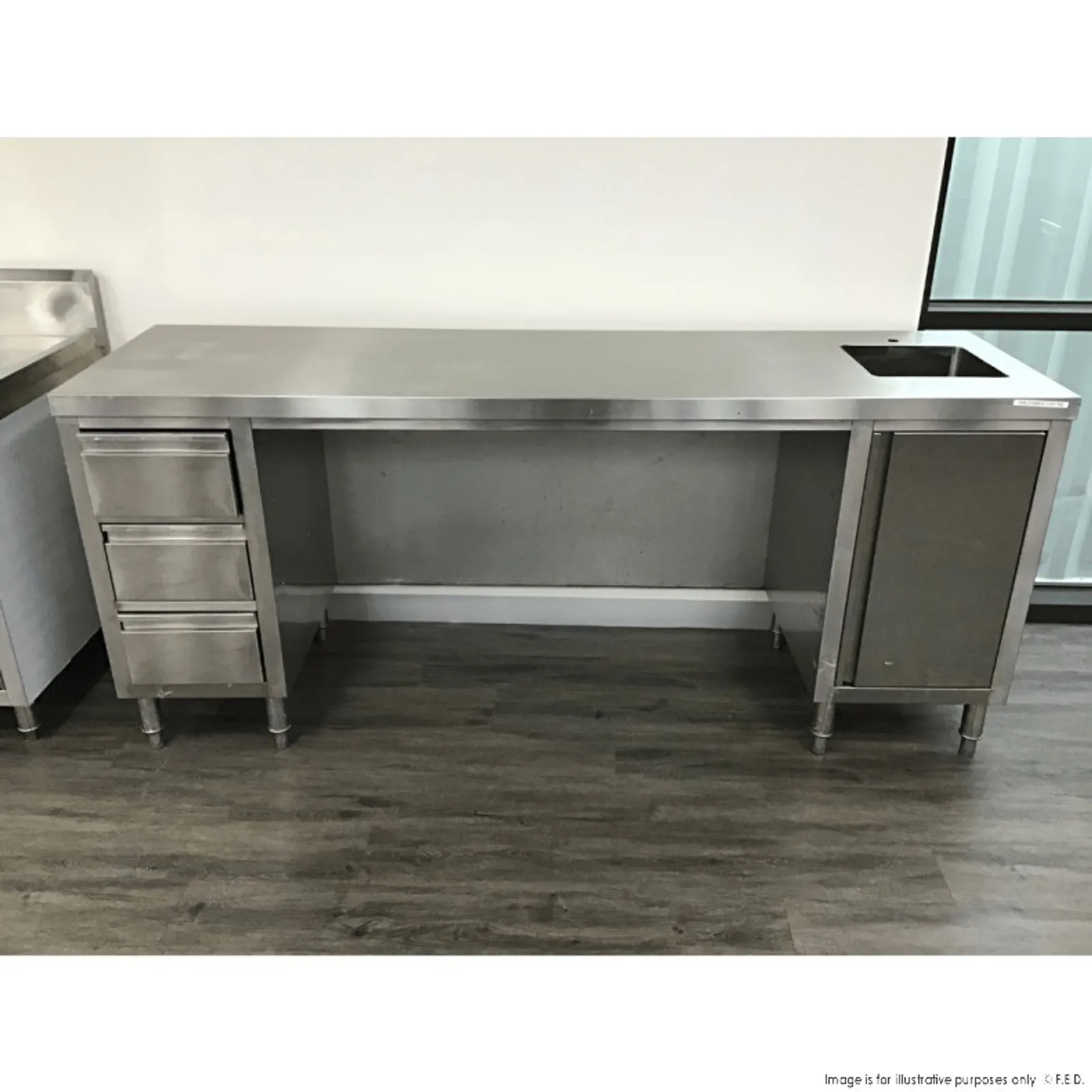 Modular Systems SS6-2100R-H - Multipurpose Utility Bench with Sink - 2NDs