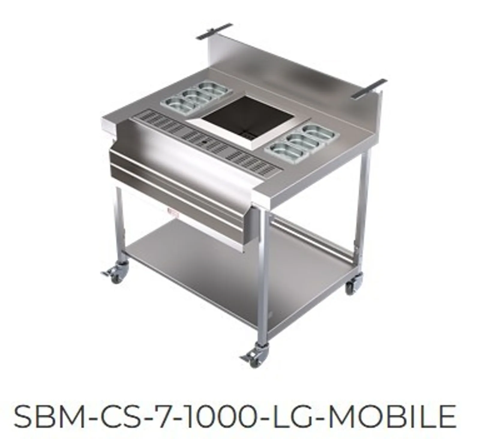Simply Stainless SBM.CS.7.1000.LG.MOBILE - Cocktail Station - Mobile