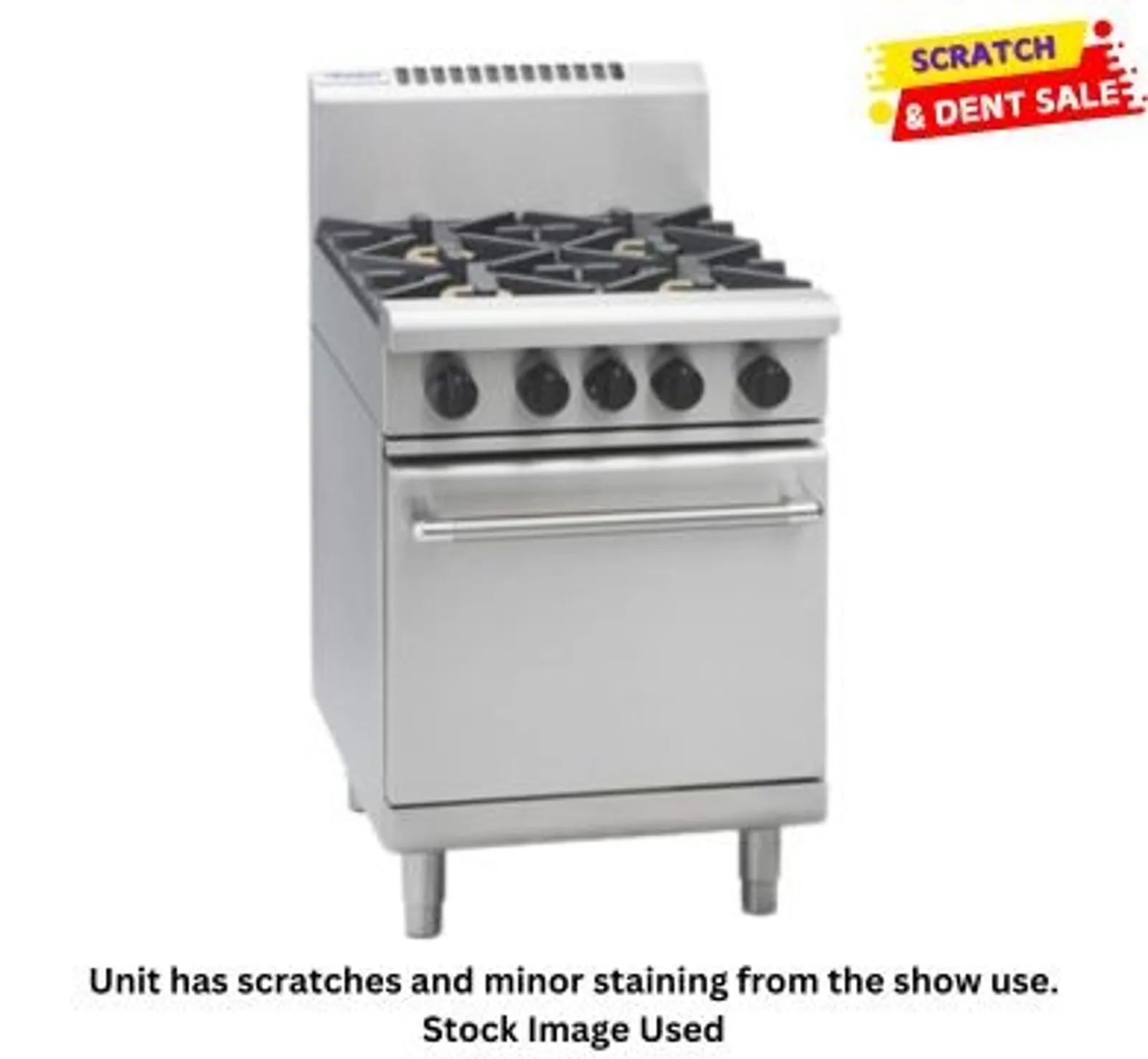 Waldorf 800 Series RN8410G - 600mm Gas Range Static Oven - Clearance