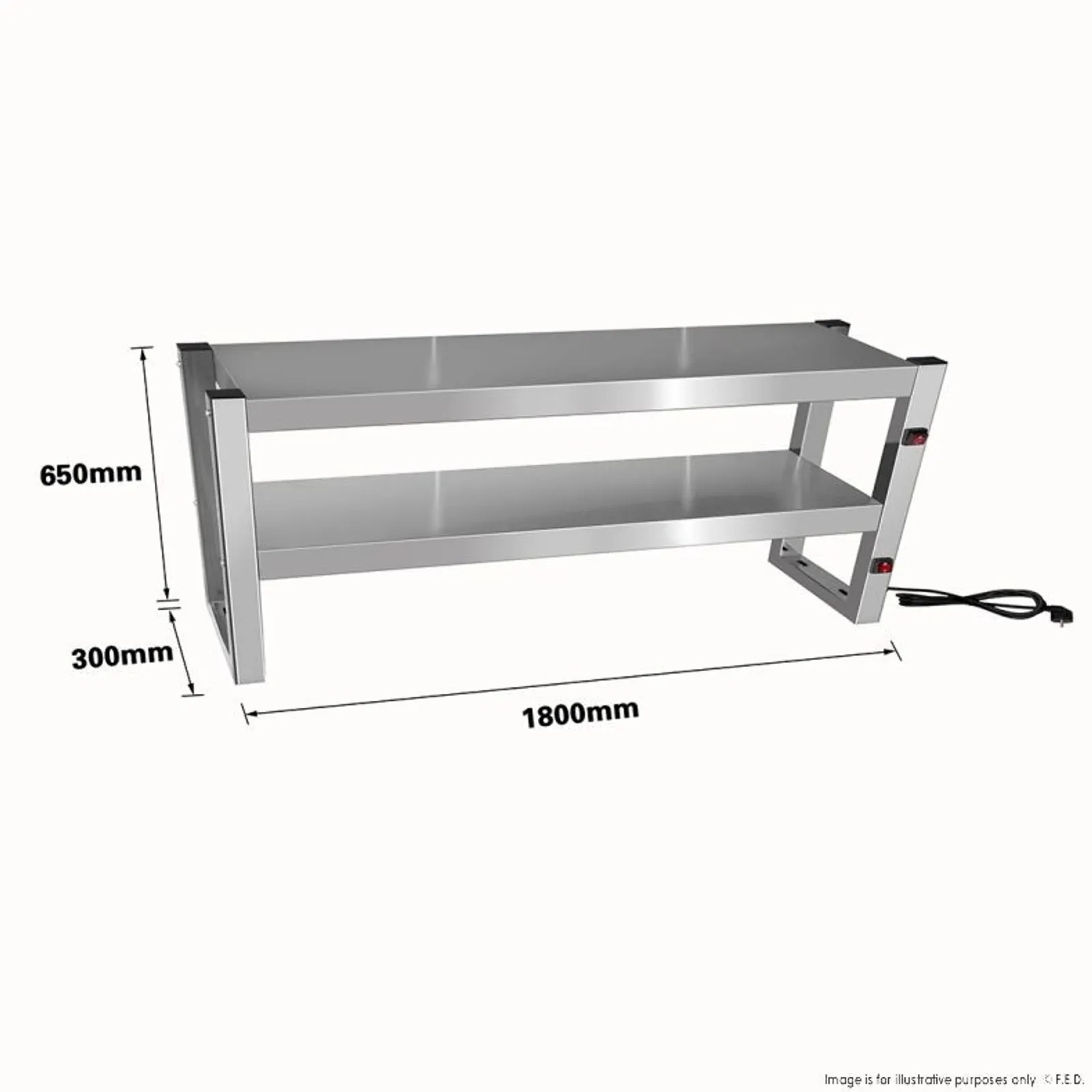 Benchstar FW10L-182 - Commercial Food Warmer with 10 Lamps
