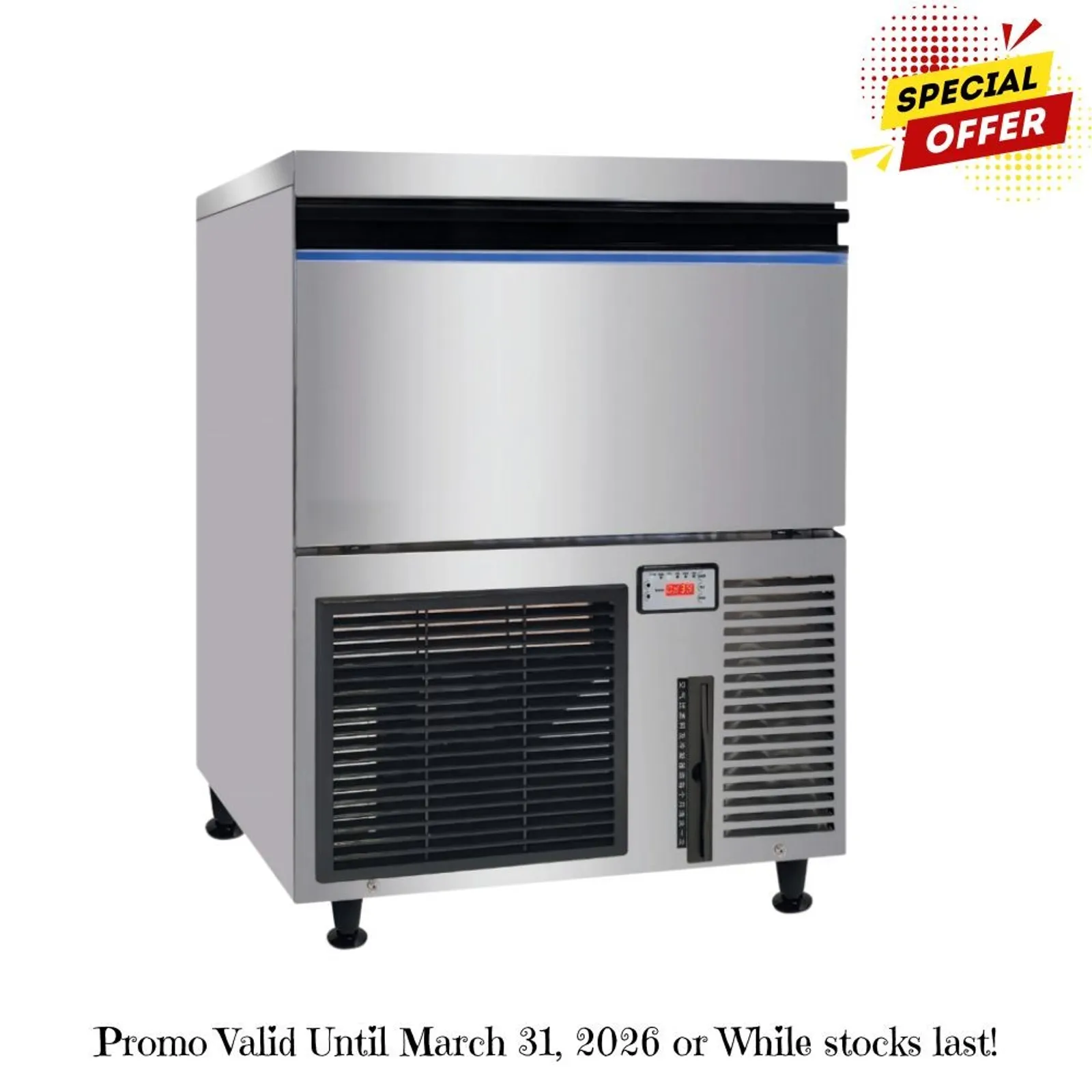 Blizzard SN-200P - Premium Under-Counter Ice Maker Large Cube Ice