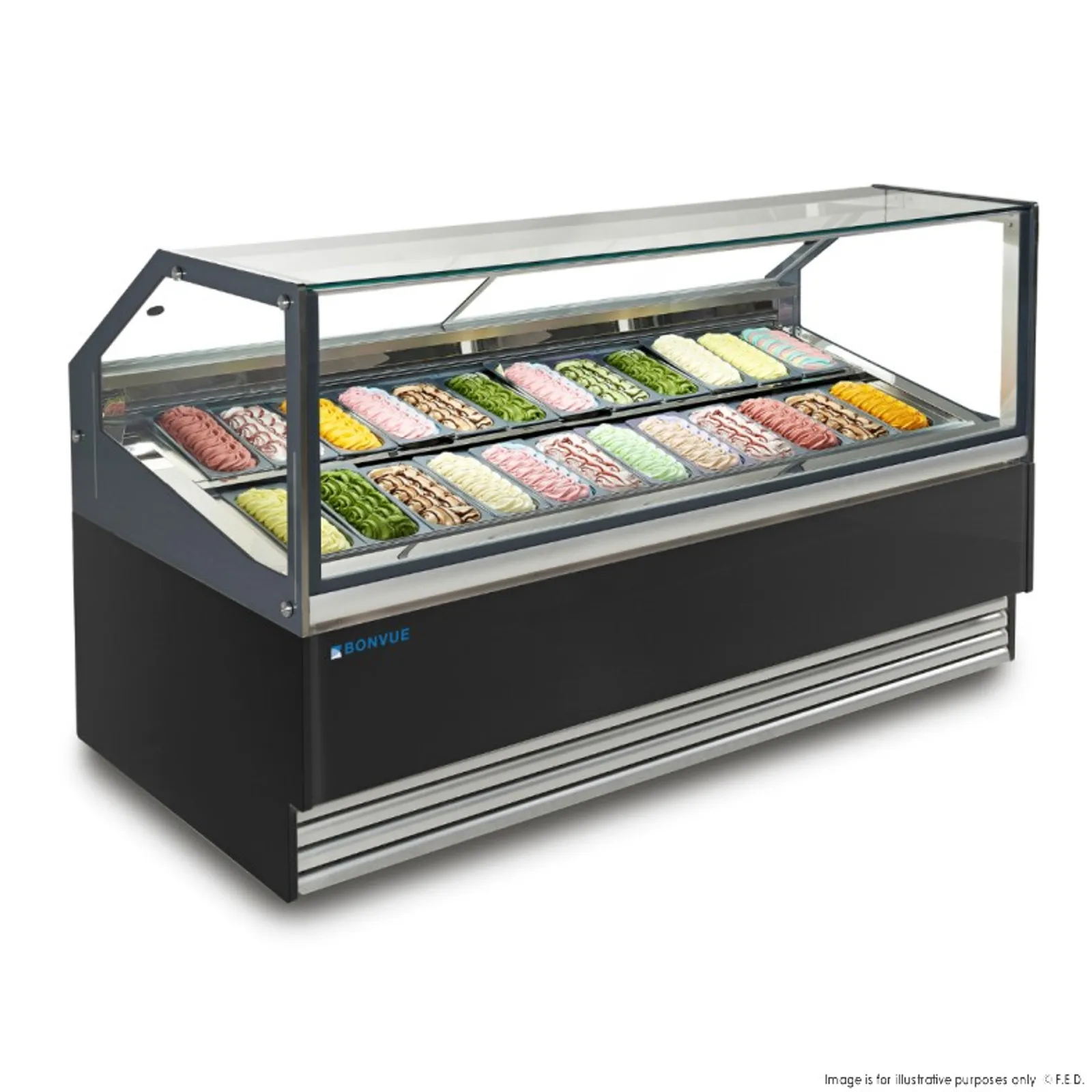 Bonvue SGD-24B - Gelato / Ice Cream Display Showcase