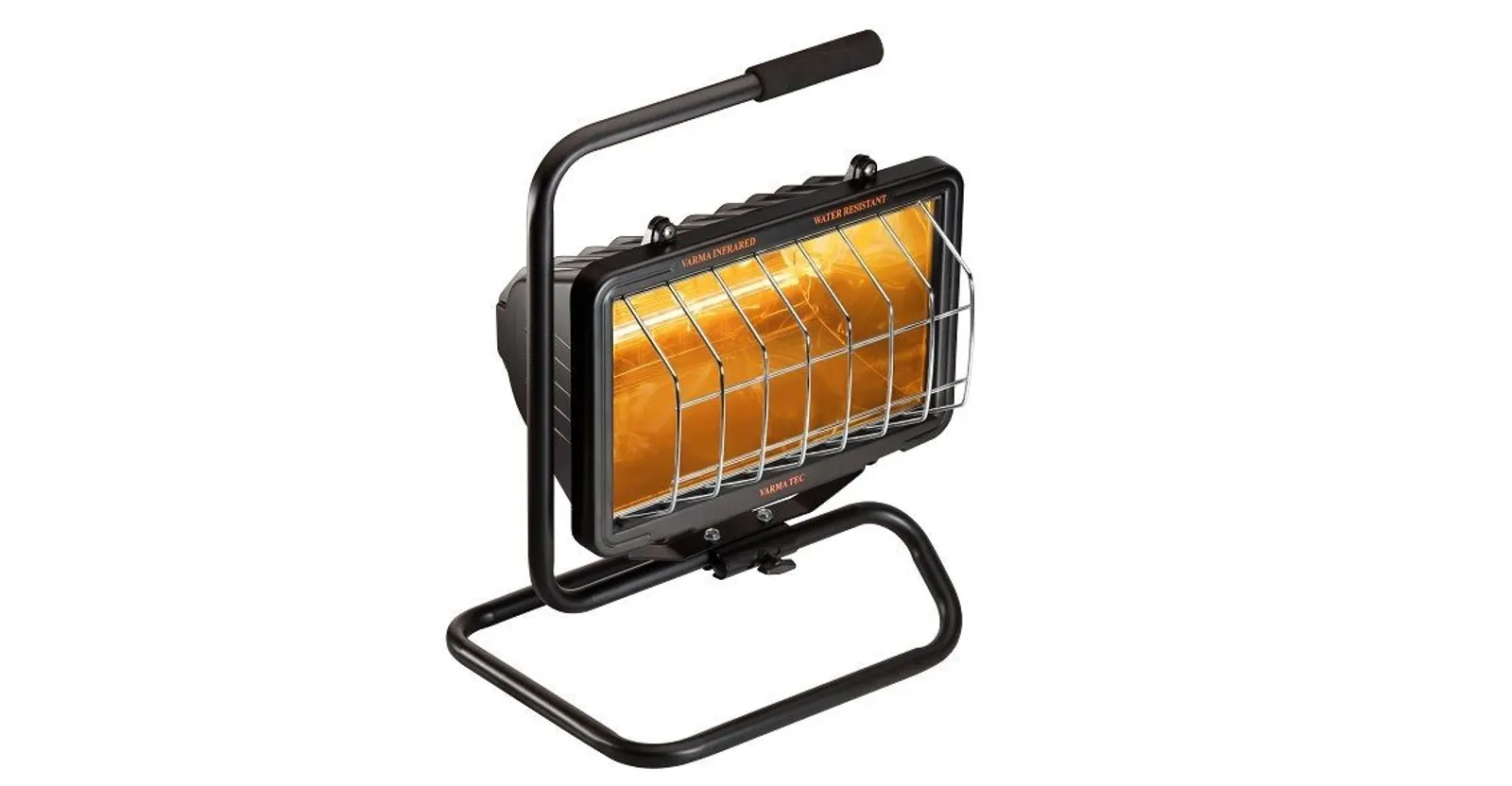 Varmatec ECOWRG/7 Revolving floor model single infrared Heater with Waterproof Design and On/Off Switch Controls