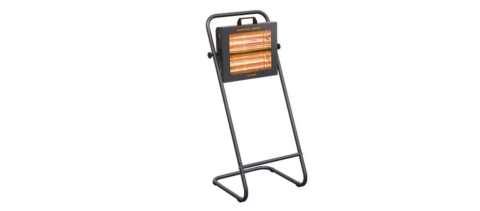 Varmatec V400F - Varma Fire Revolving floor model double infrared Heater with Waterproof Design and On/Off Switch Controls