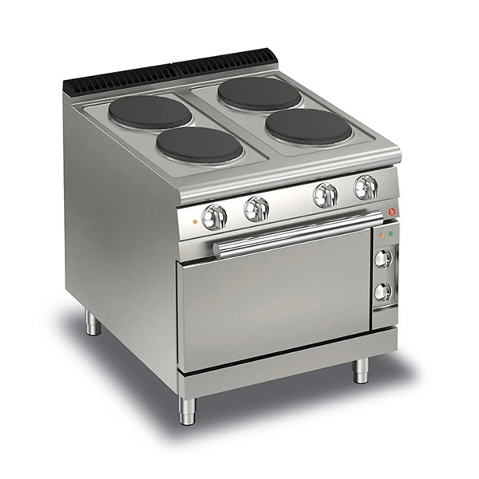 Baron Q70PCF/E800 Queen7 - 4 Burner Solid Plate Electric Cooktop with Electric Oven