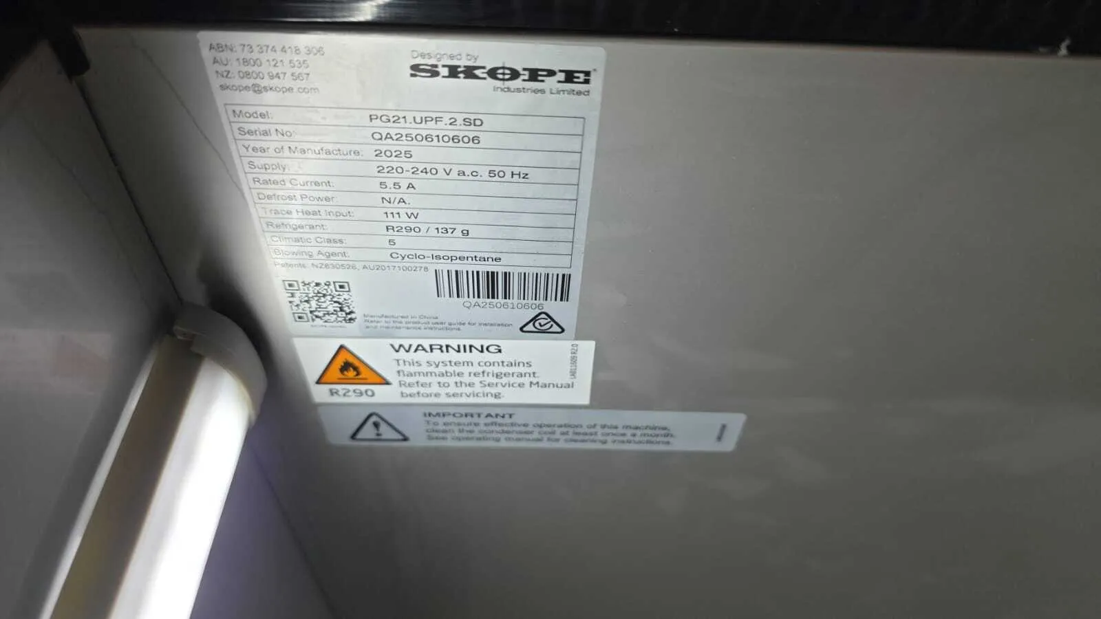 SKOPE ProSpec PG21.UPF.2.SD - 2 Solid Door Upright GN 2/1 Freezer - Clearance