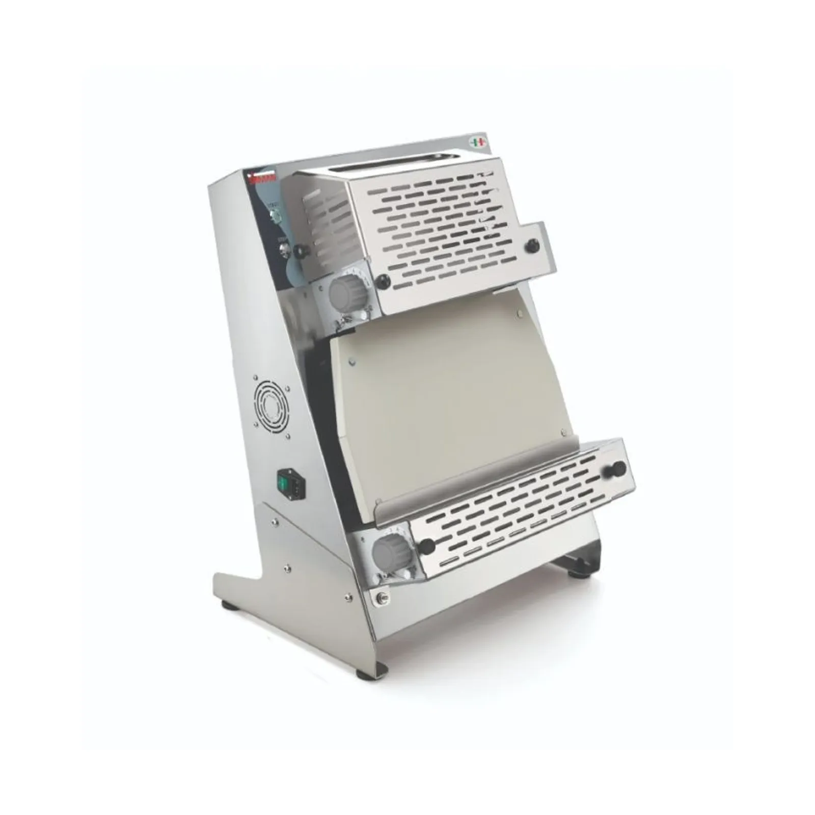 Sirman 40074252 - P-Roll 420/2 RP Plus 420mm Dough Roller with Foot Pedal | Parallel Double Pass