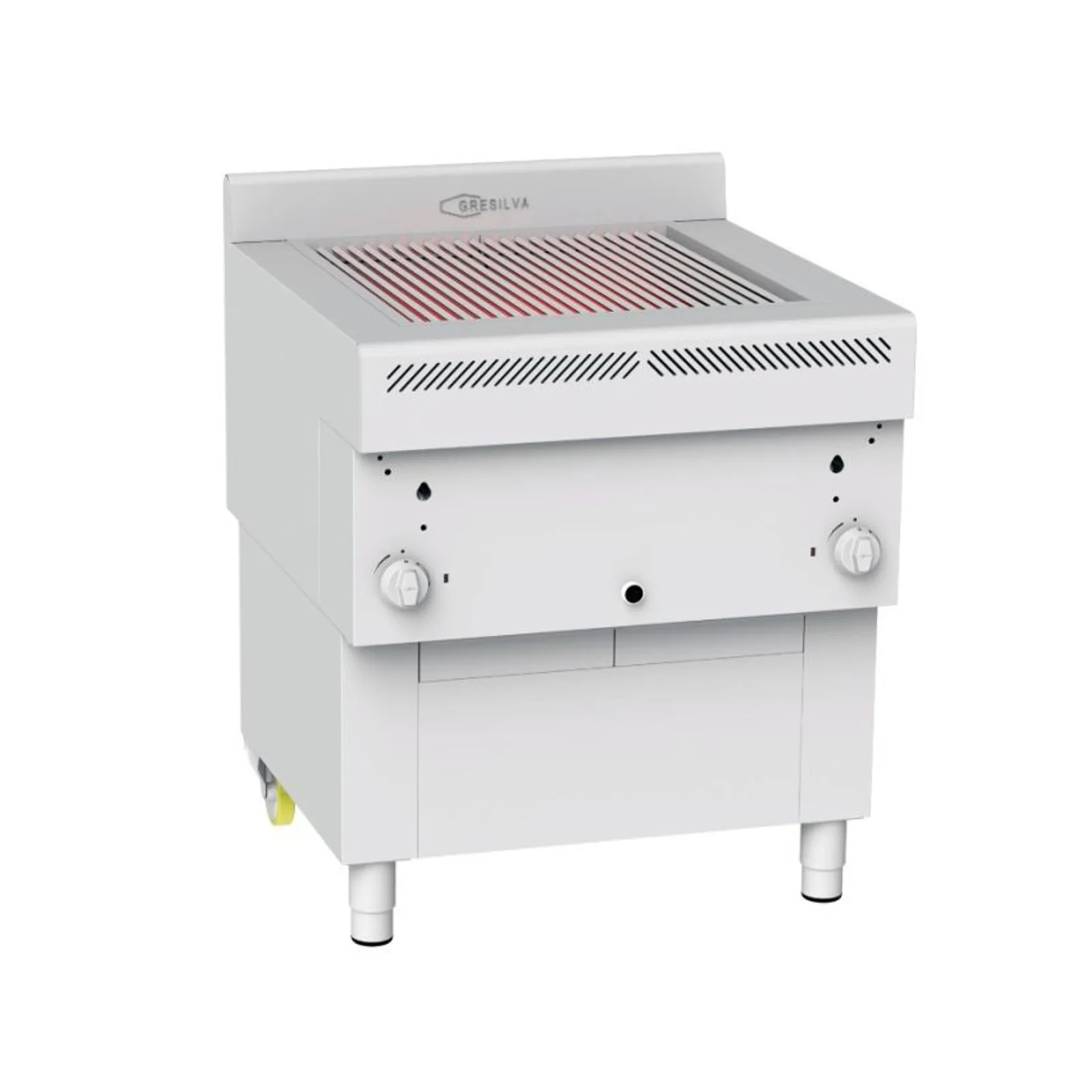 Gresilva GRE.H6.A10-1 - GHPI 2/600 Direct Heat Gas Grill with Manual Feed Waterbath - Grill area 588mm x 618mm