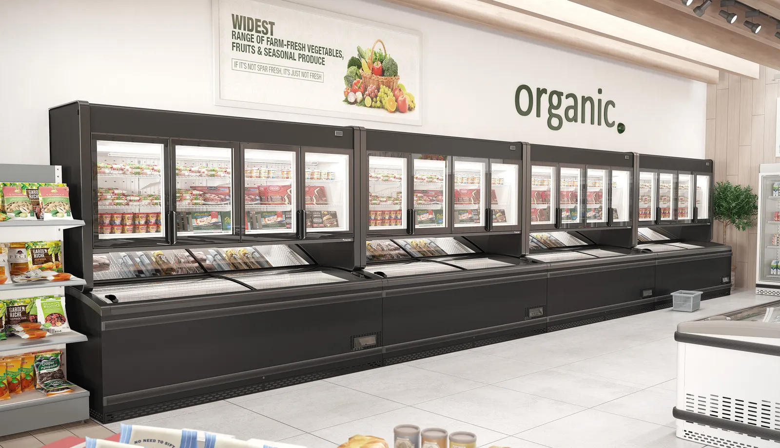 Hussmann by Austral ARCH220-DTVS - Dual Temp Chest Freezer 2200mm