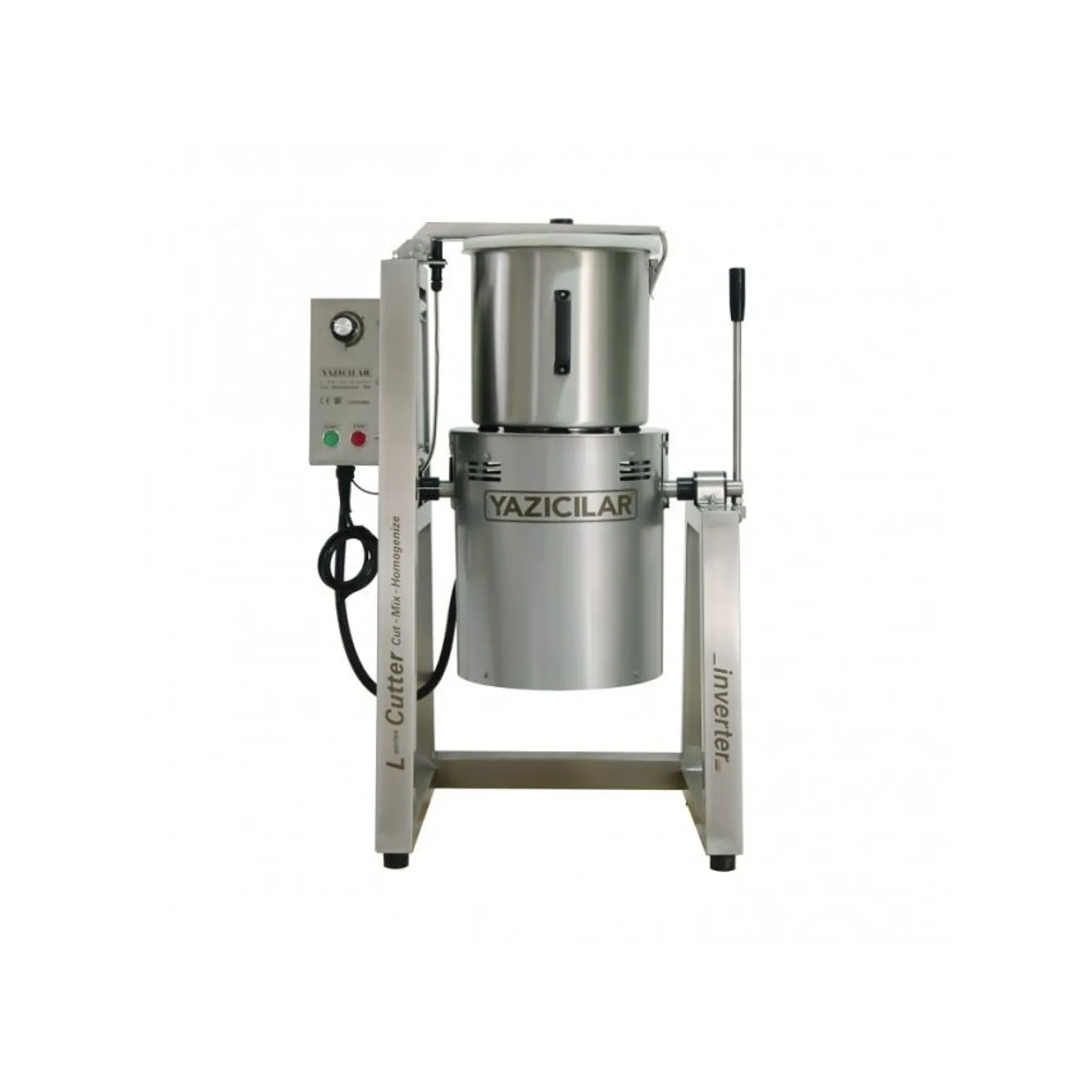 Yazicilar L20IV - 20 Litre Variable Speed Vertical Cutter Processor with Manual Tilt and Scraper