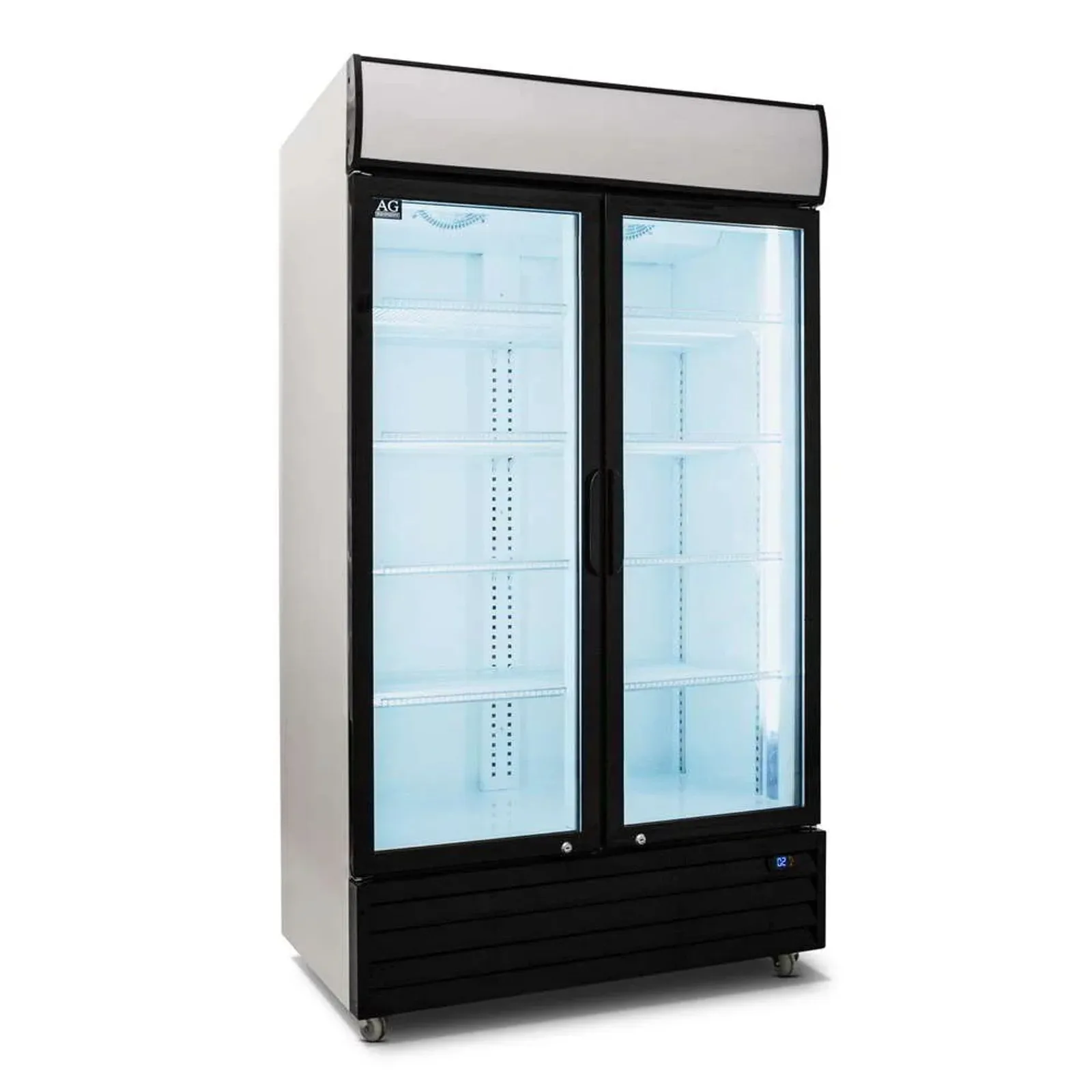 AG Equipment CU800TNG - 800L Double Door Upright Display Fridge - Glass Door