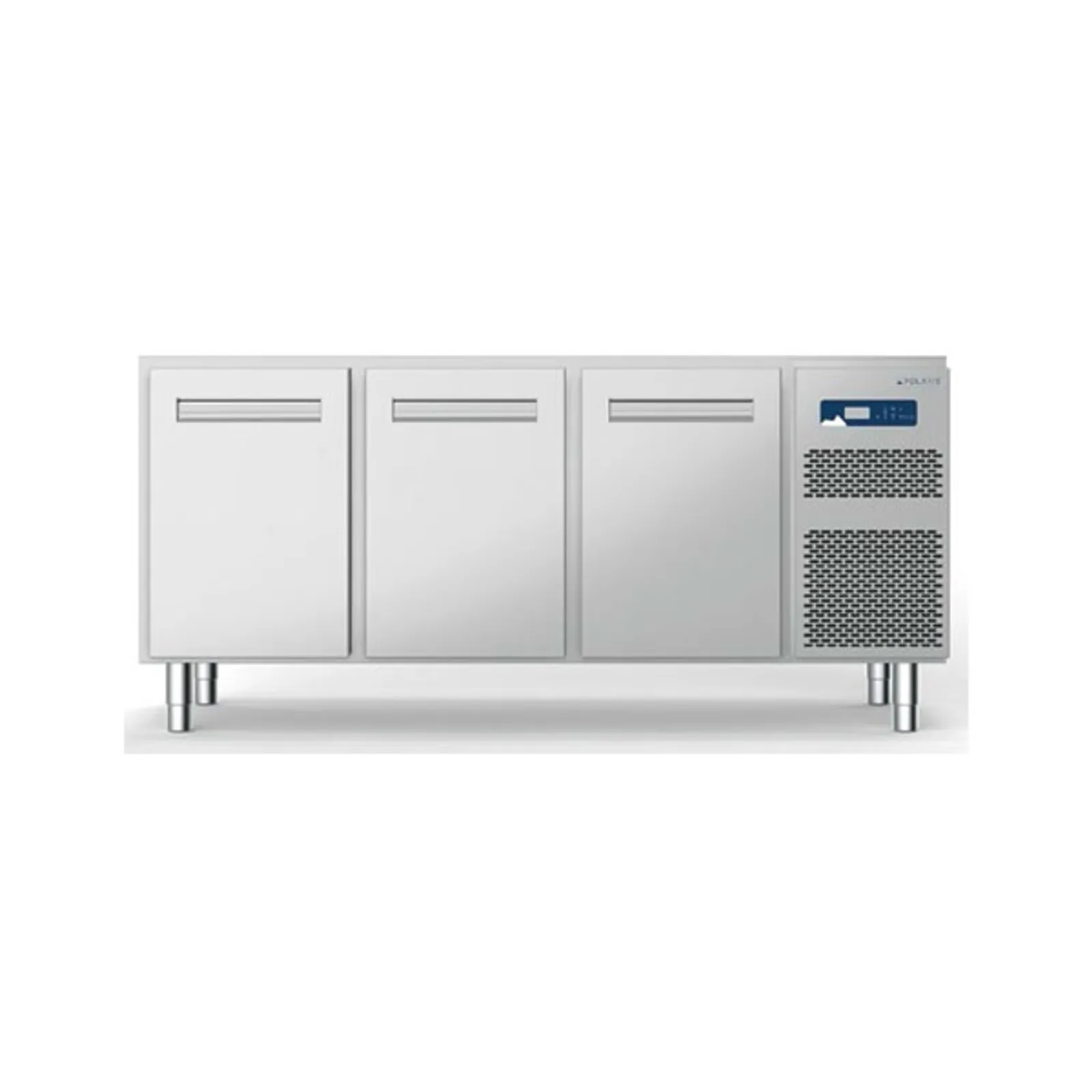 Polaris T21-03 710 - 279L Capacity Three Door Refrigerated Table | Self Contained | -2°C to +8°C