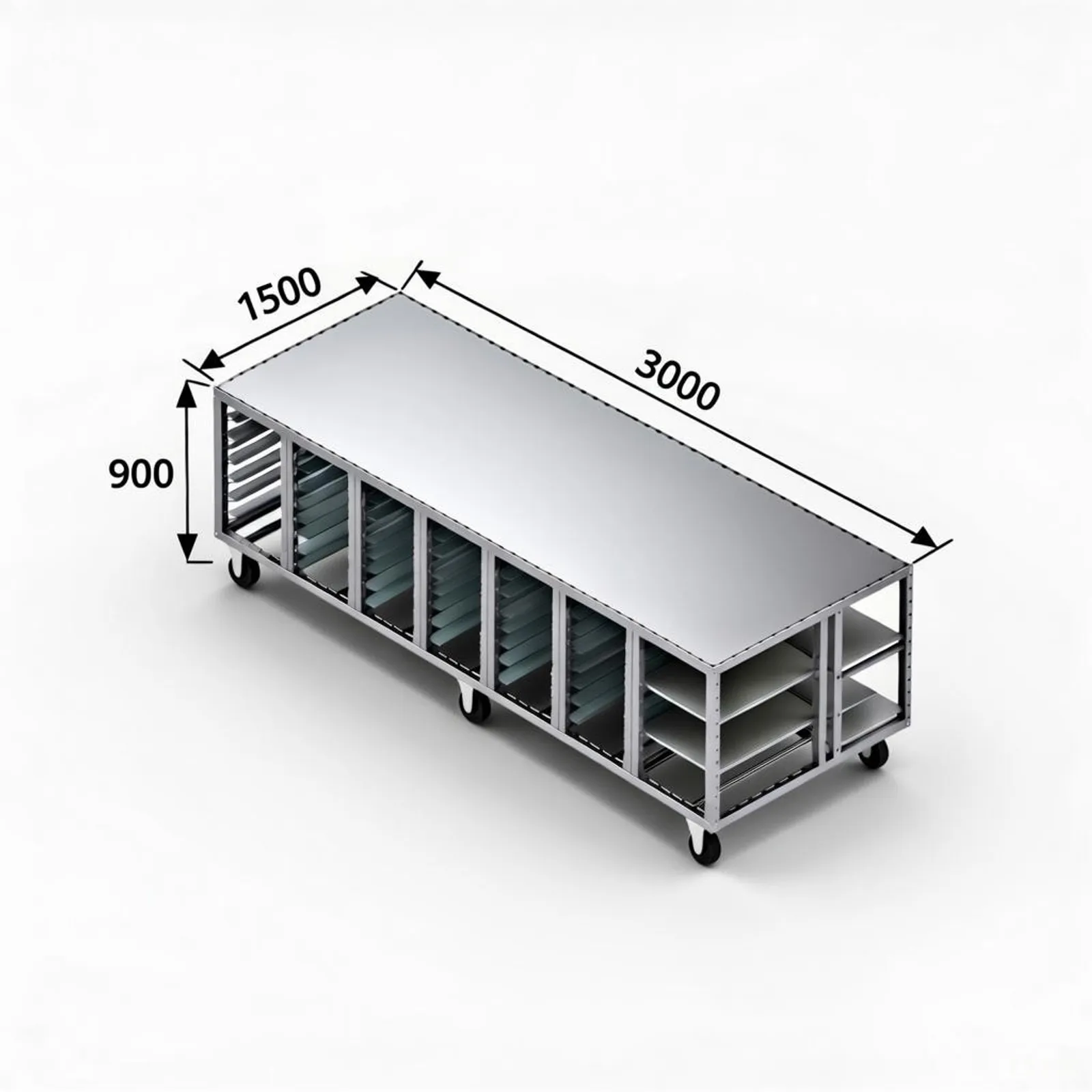 Stainless Steel Bakery Prep Table