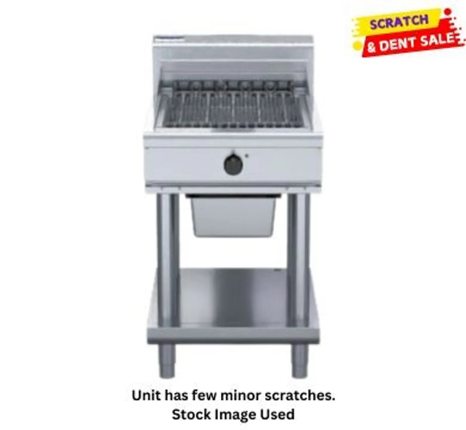 Waldorf 800 Series CH8600ED-LS - 600mm Electric Chargrill - Leg Stand - Clearance