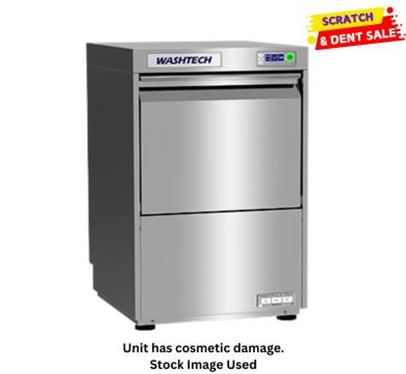 Washtech GL - Premium Fully Insulated Undercounter Glasswasher / Dishwasher - 450mm Rack - Clearance