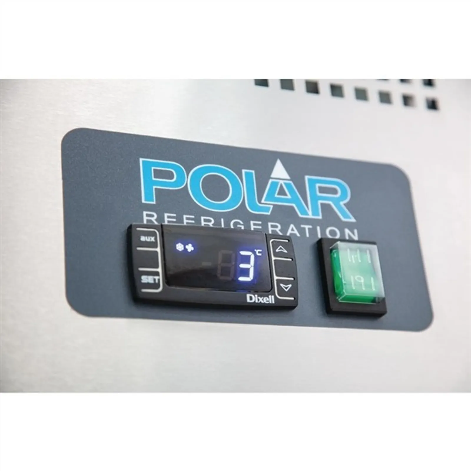 Polar UA065-A - 3 Door Counter Fridge with Upstand - 417Ltr - Clearance (2)