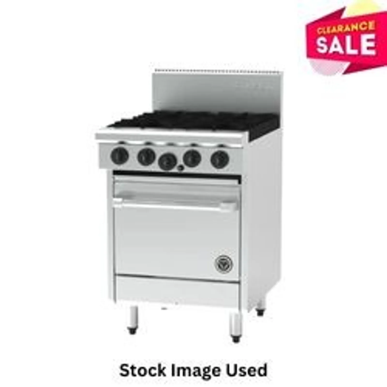 Goldstein PF420 Oven Range 4 Open Burners Gas Static Oven - Clearance