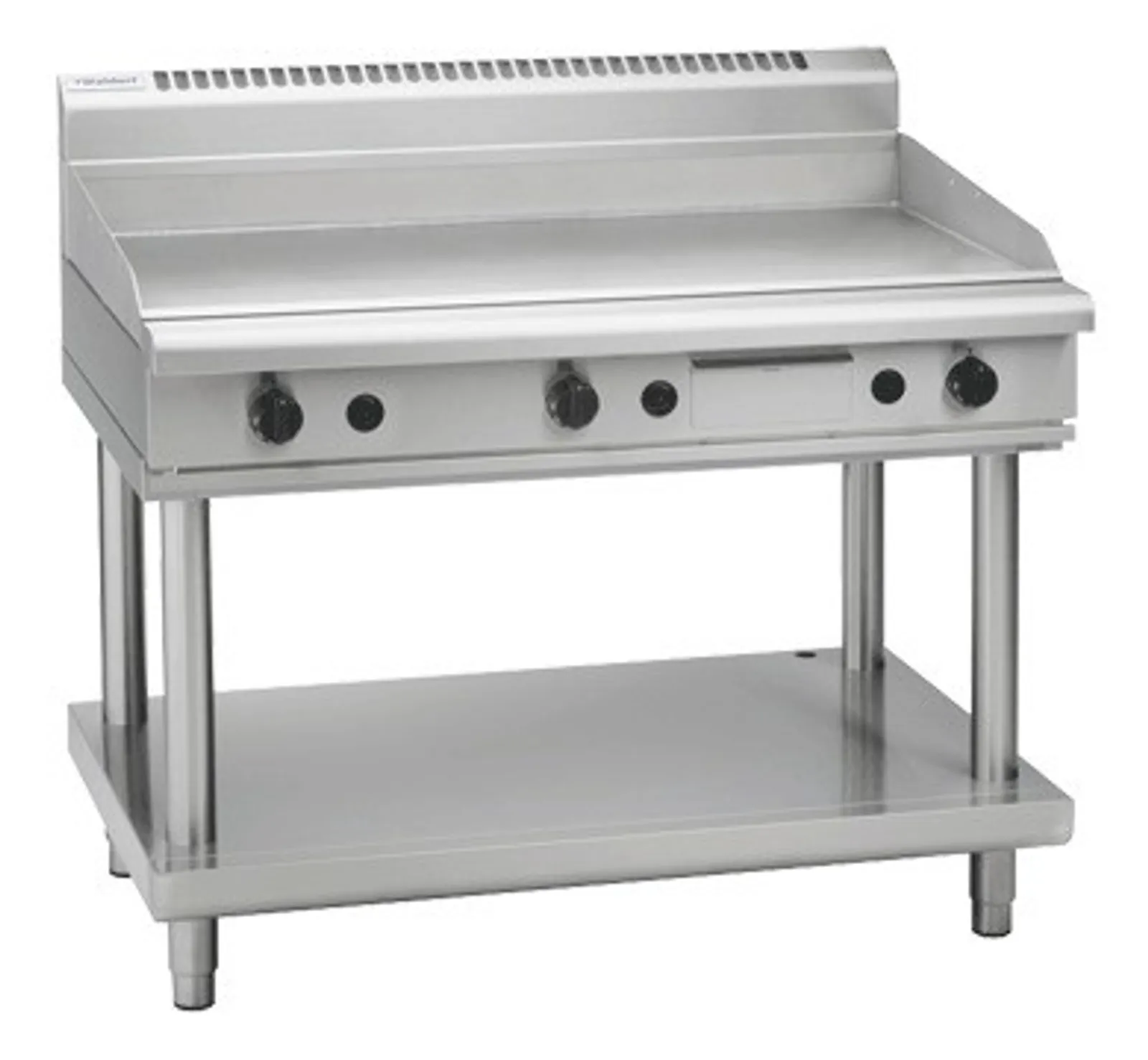 Waldorf 800 Series GPL8120G-LS - 1200mm Gas Griddle Low Back Version Leg Stand