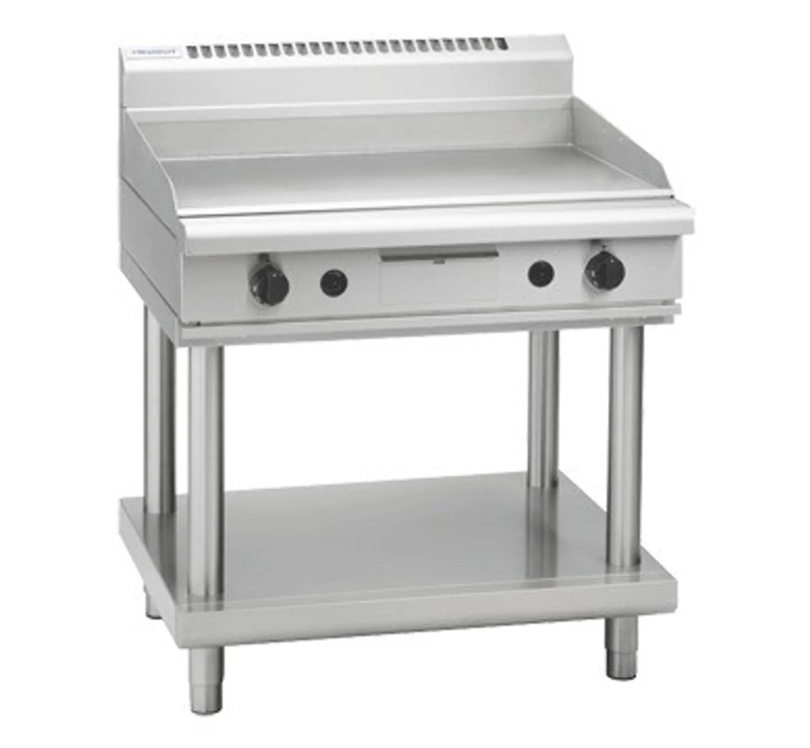 Waldorf 800 Series GPL8900G-LS - 900mm Gas Griddle Low Back Version Leg Stand