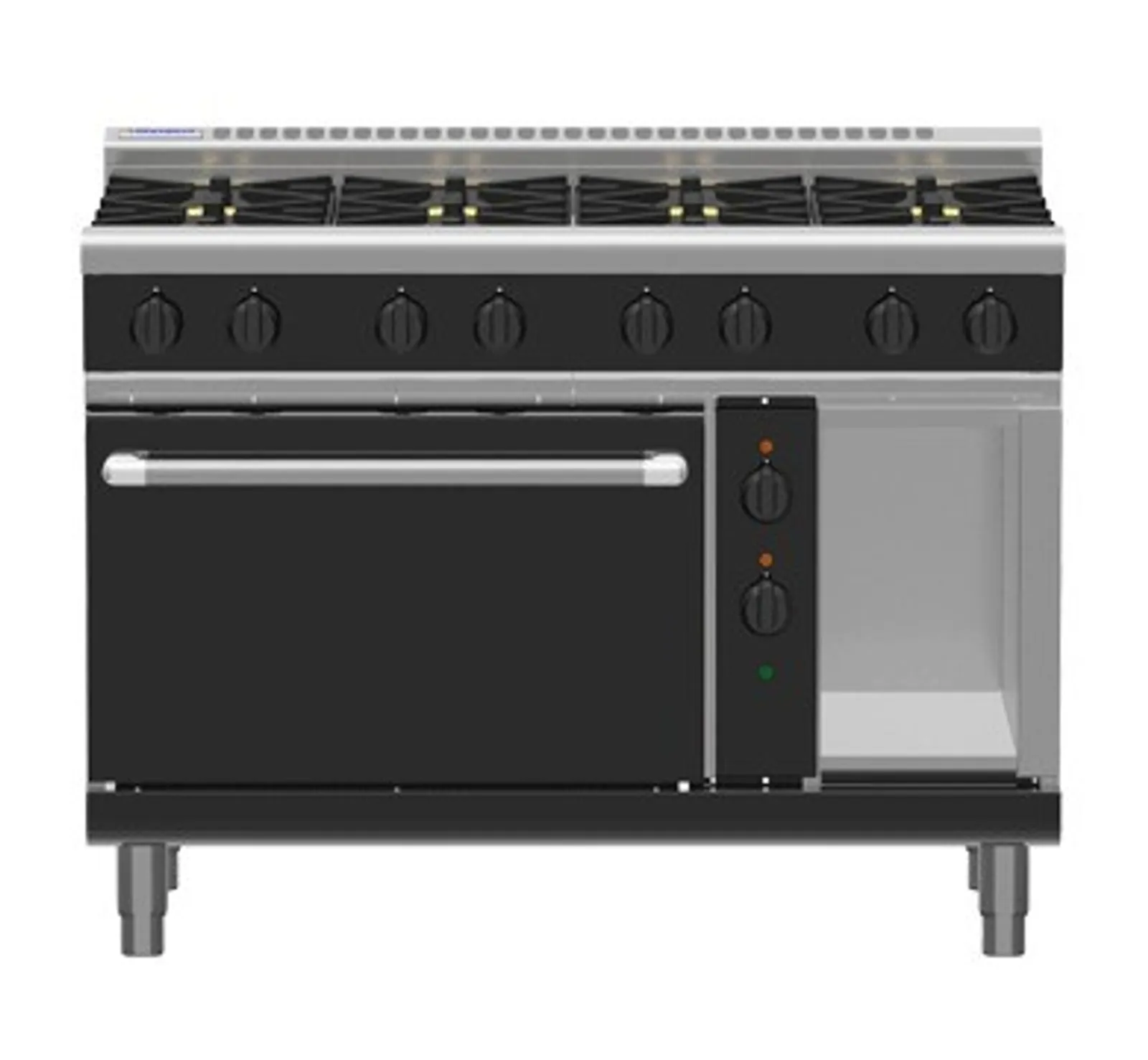 Waldorf Bold RNLB8816GEC - 1200mm Gas Range Electric Convection Oven Low Back Version