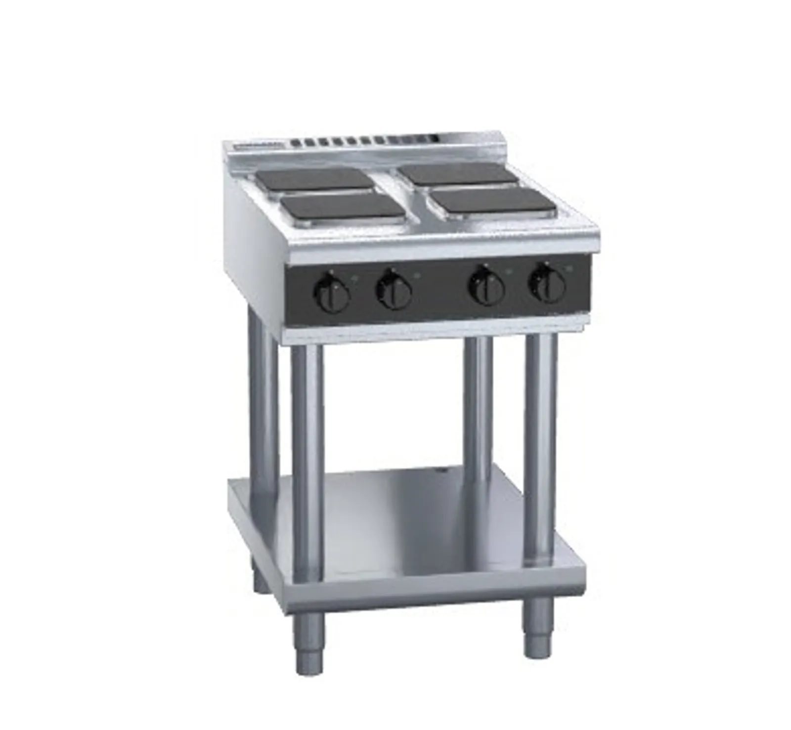 Waldorf Bold RNLB8400SE-LS - 600mm Electric Cooktop Sealed Hobs Low Back Version - Leg Stand