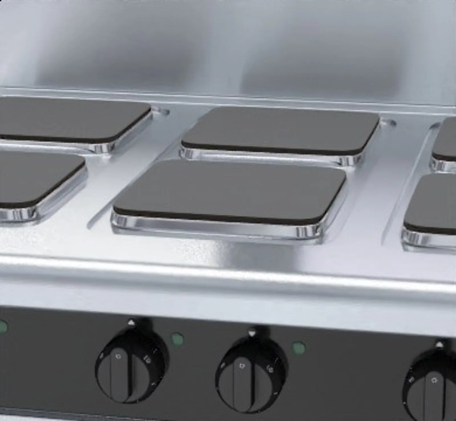 Waldorf Bold RNB8600SE-LS - 900mm Electric Cooktop Sealed Hobs - Leg Stand