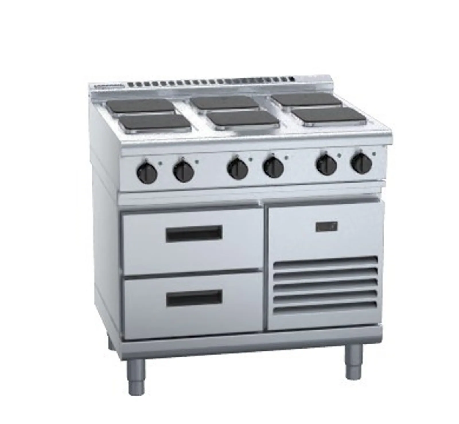 Waldorf 800 Series RNL8600SE-RB - 900mm Electric Cooktop Sealed Hobs Low Back Version - Refrigerated Base