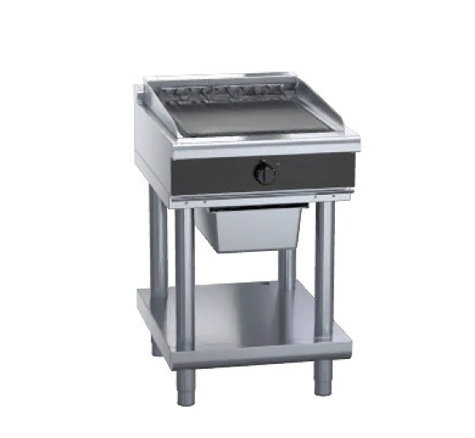 Waldorf Bold CHLB8600ED-LS - 600mm Electric Chargrill Low Back Version - Leg Stand