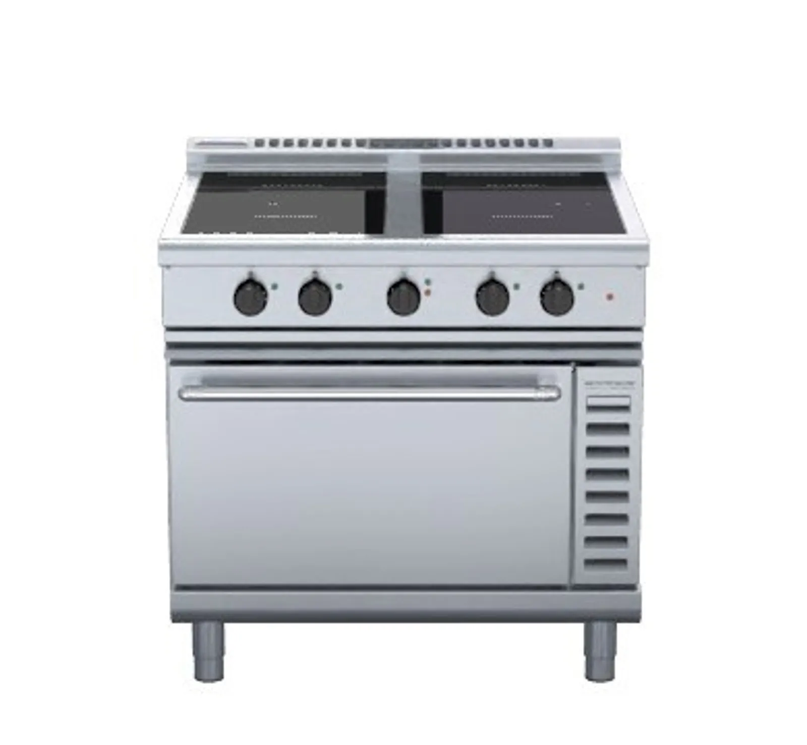 Waldorf 800 Series INL8410ECR5F - 900mm Induction Range Convection Oven Low Back Version