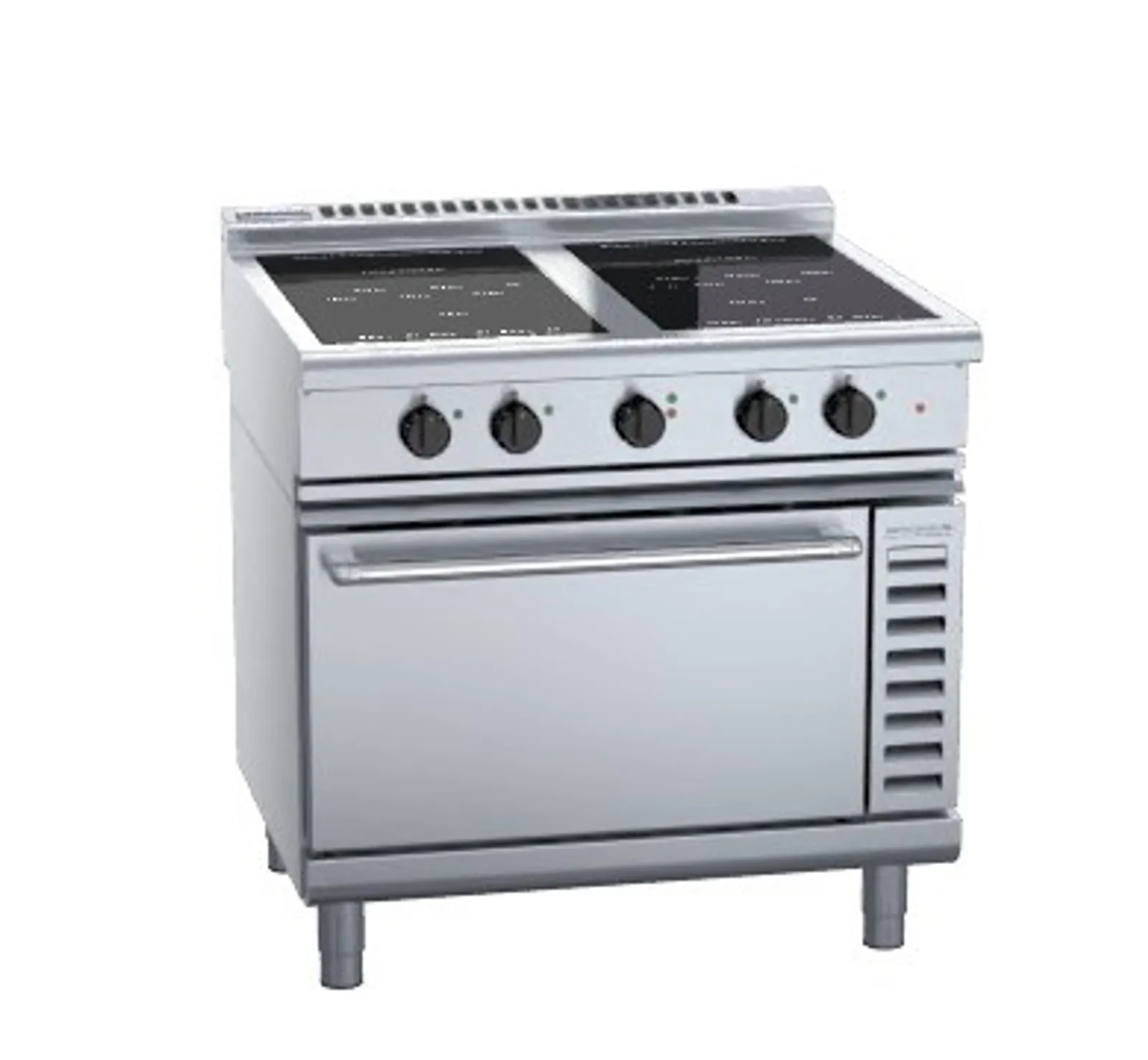 Waldorf 800 Series INL8410ECR5F - 900mm Induction Range Convection Oven Low Back Version