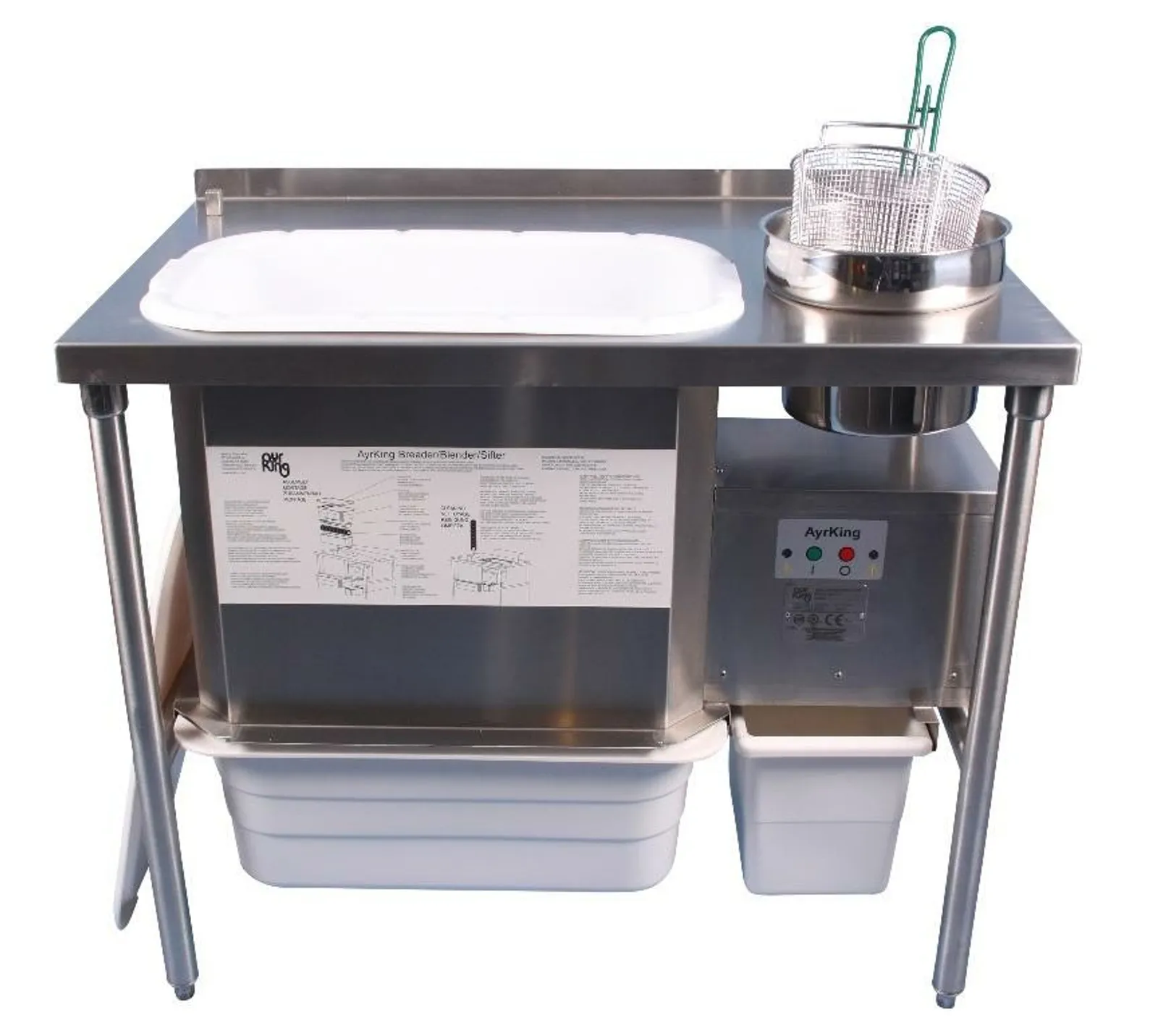 Ayrking BBS-U-4226 - Manual Breading Workstation with Automatic Blender/Sifter Machine 42L