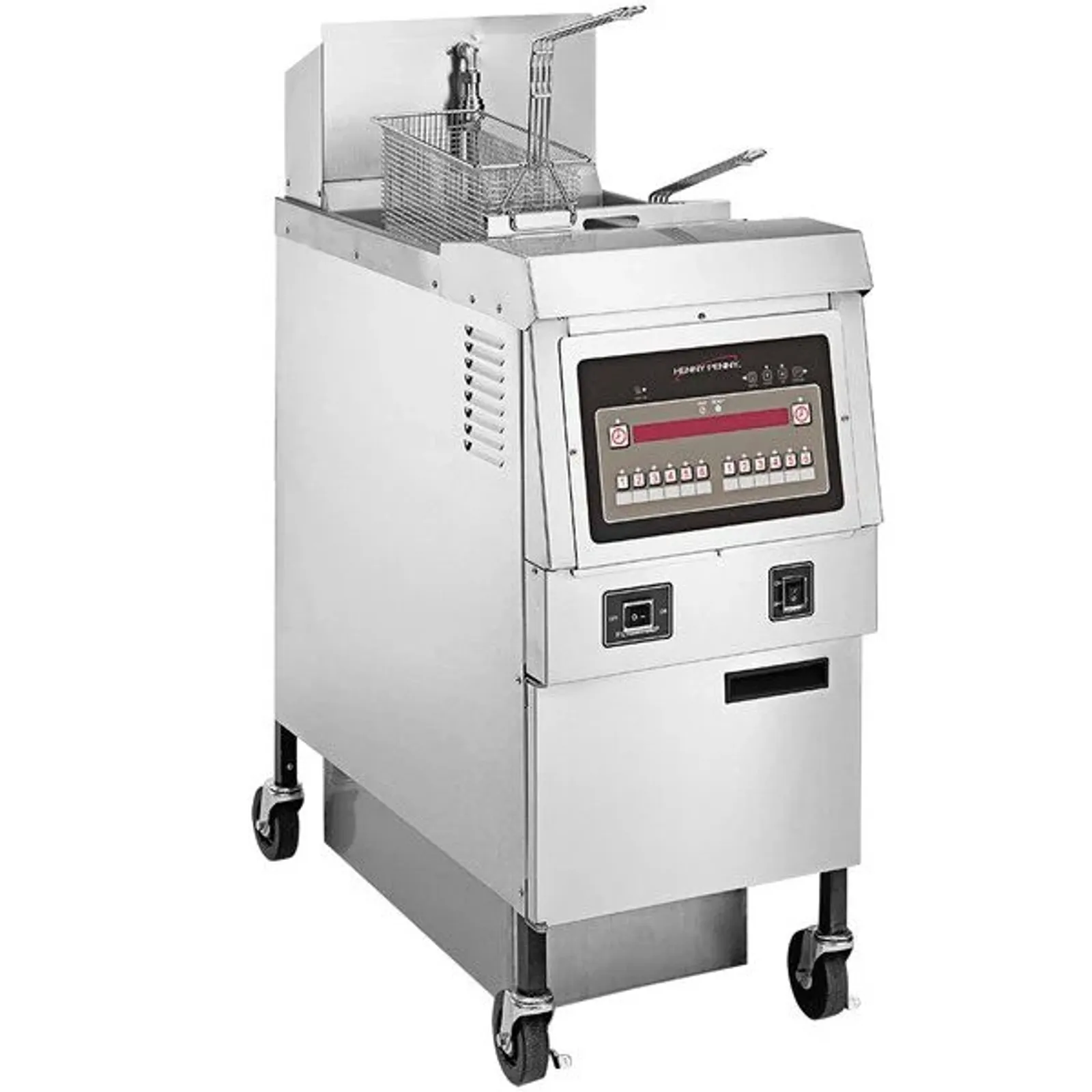 Henny Penny OFE321 8000 - Single Well Electric Open Fryer with Computron 8000 Controls