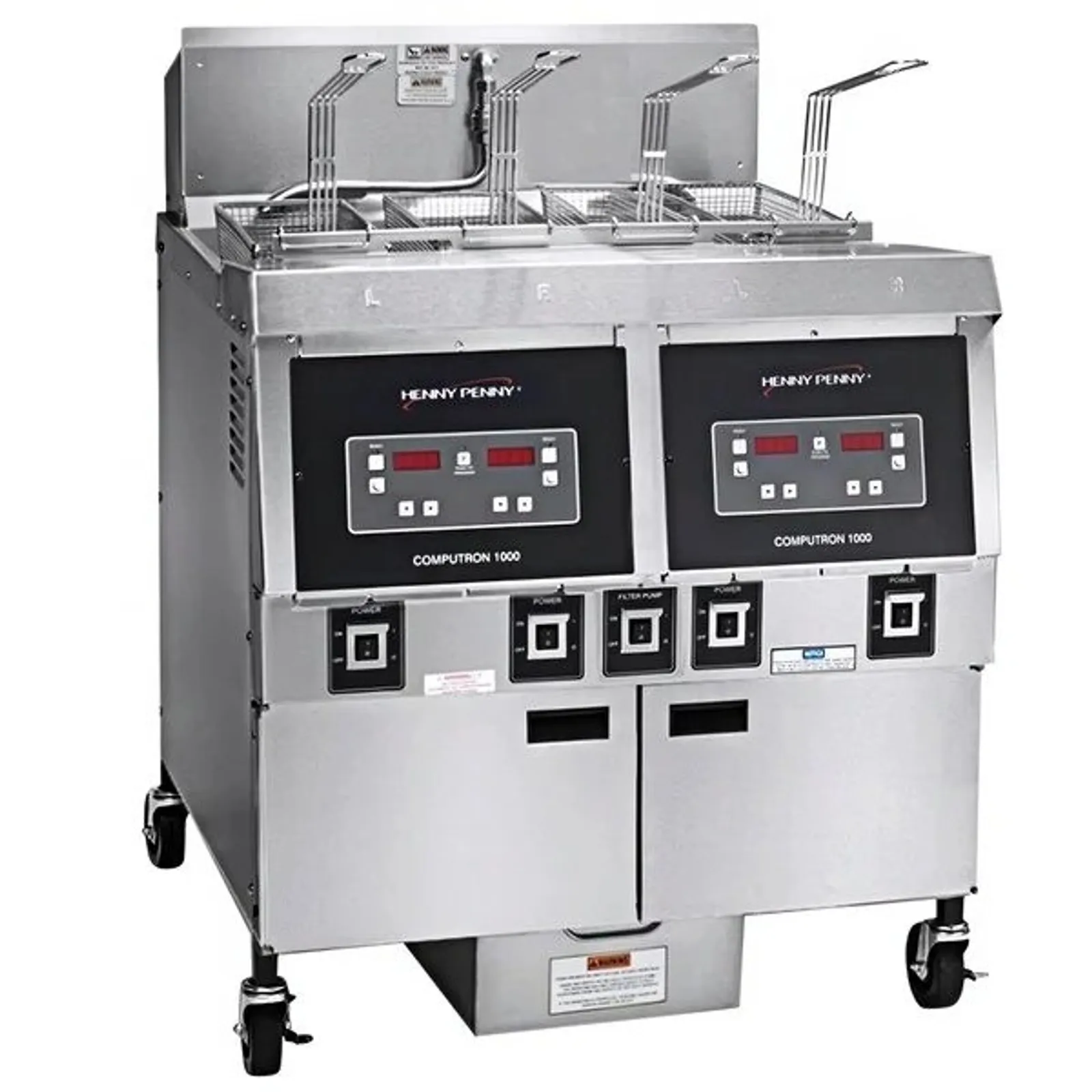 Henny Penny OFG322 1000 - Double Well Gas Open Fryer with Computron 1000 Controls