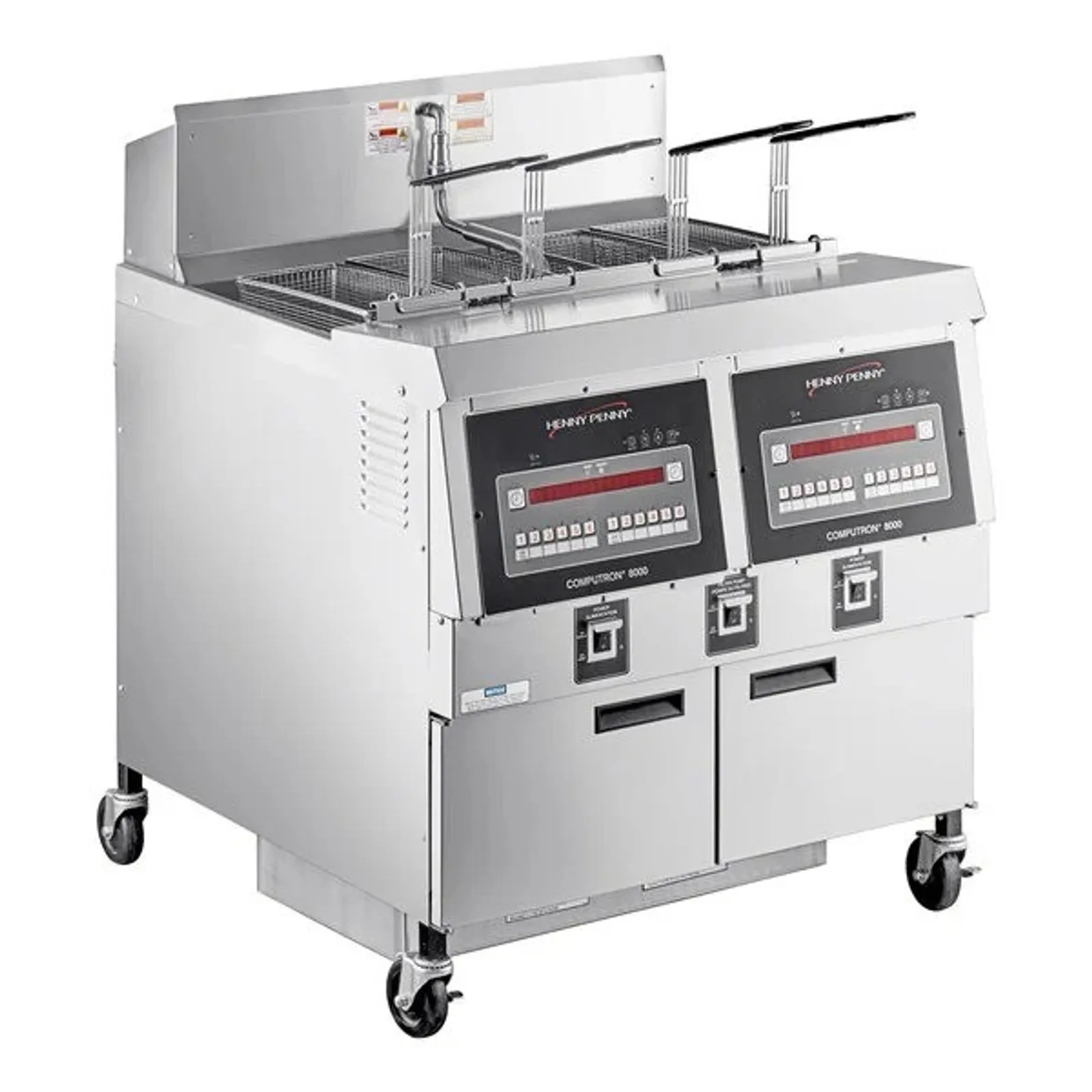 Henny Penny OFG322 8000 - Double Well Gas Open Fryer with Computron 8000 Controls