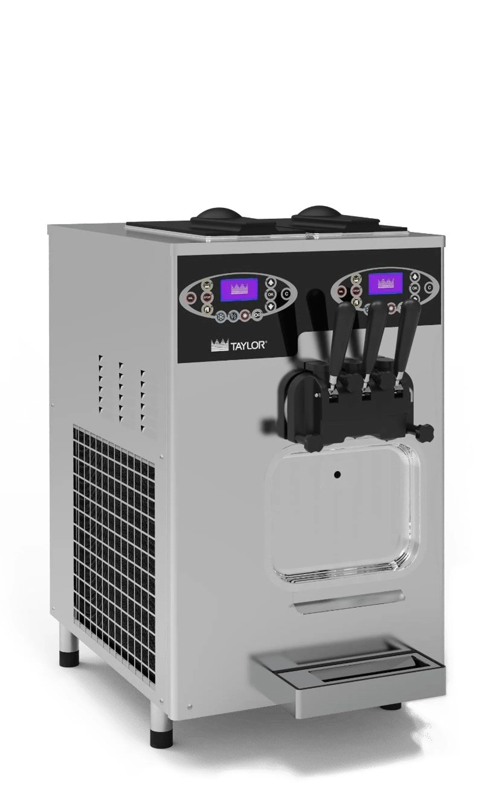 Taylor 738 282367 - Twin Twist flavor, Pump, Heat Treatment Soft Serve Machine - 2ltr Barrel 8ltr hopper