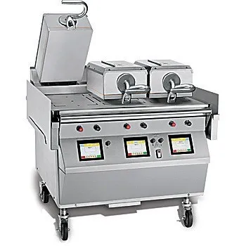 Taylor L810 169168 - Electric Two Sided Grill - Triple Cooking Zone Three Top Platens