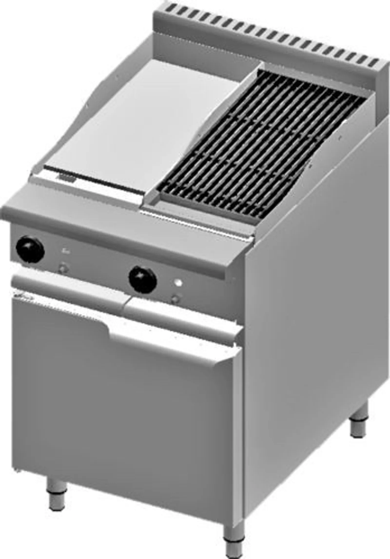 VERRO VOV-GRP3-CBR3 Oven with 300mm Grill Plate & 300mm Char Broiler