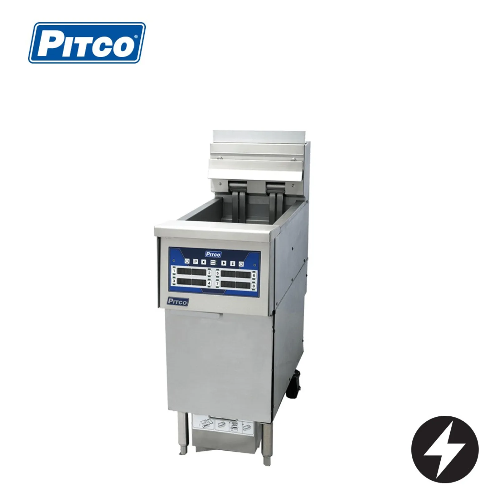 Pitco EP14-S/FD - Cold Zone Electric Fryer, Split Tank